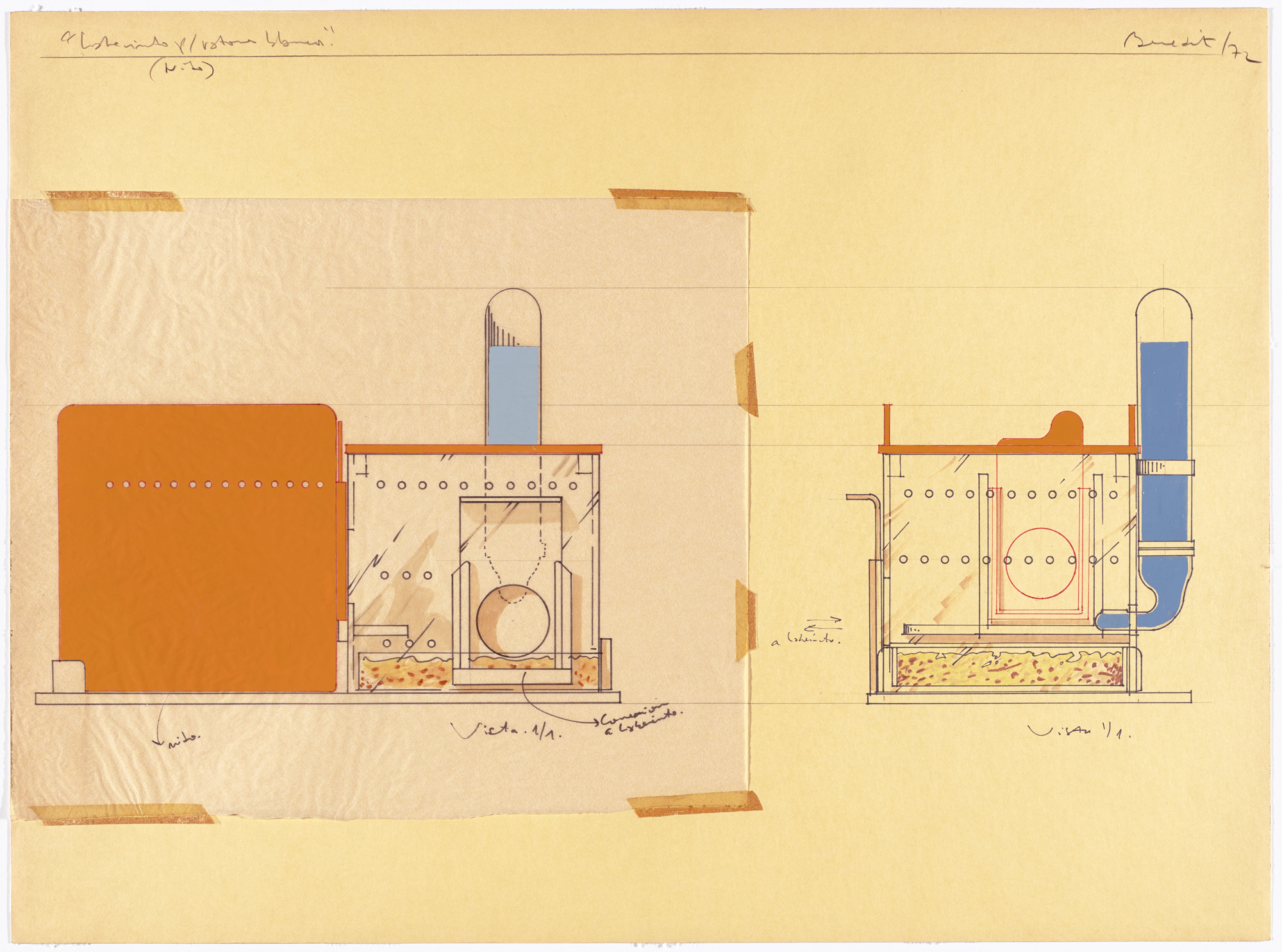 Luis Fernando Benedit. Study for Labyrinth for White Mice