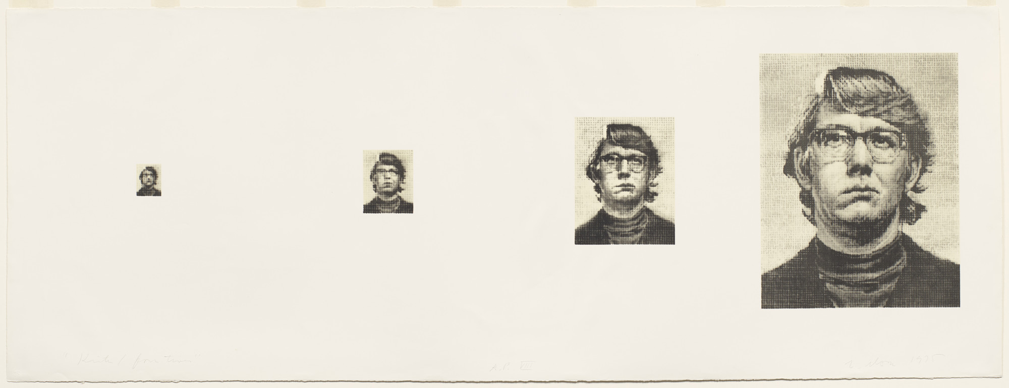 Chuck Close. Keith/Four Times. 1975