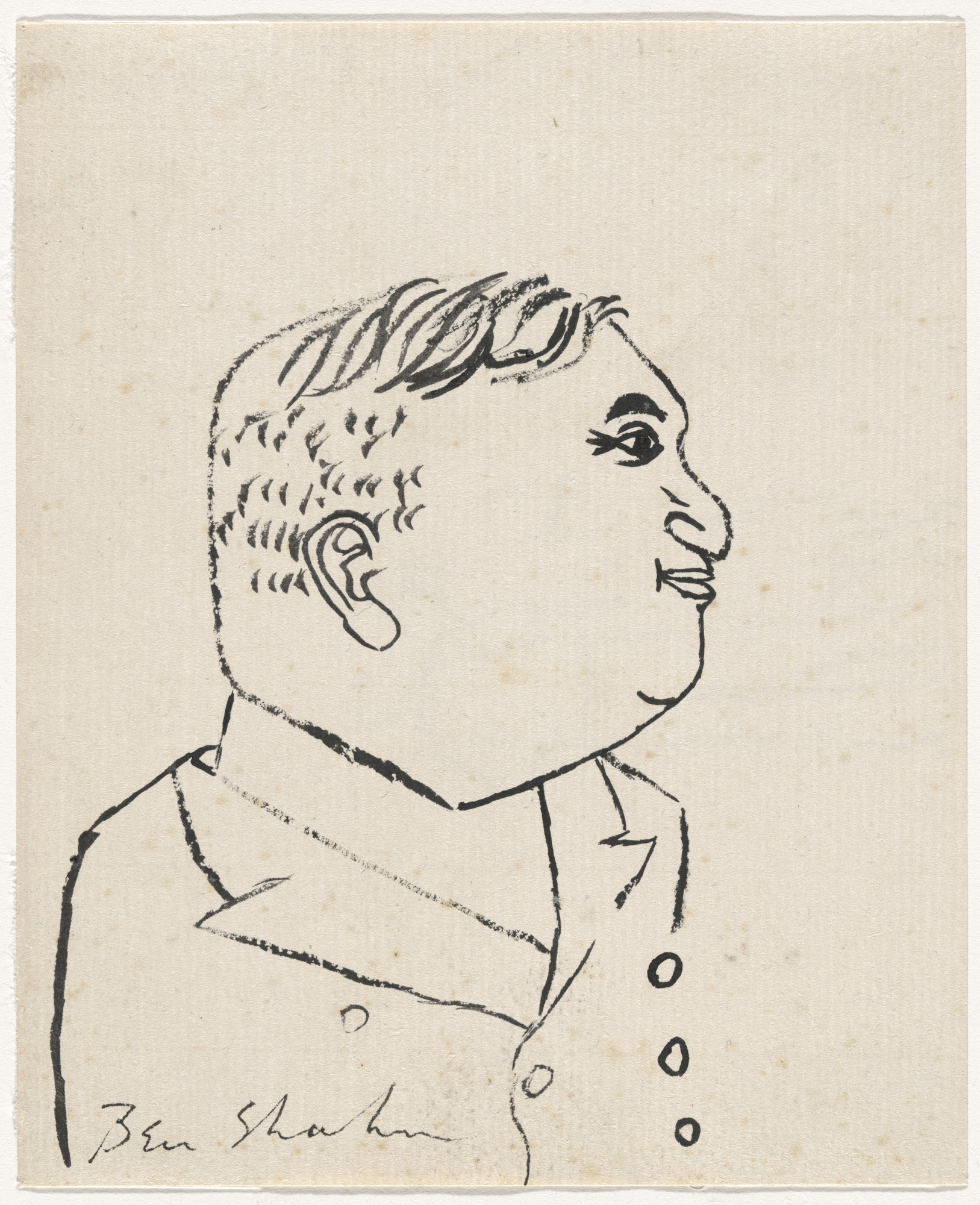 Ben Shahn. a) Mayor La Guardia b) Two Figures