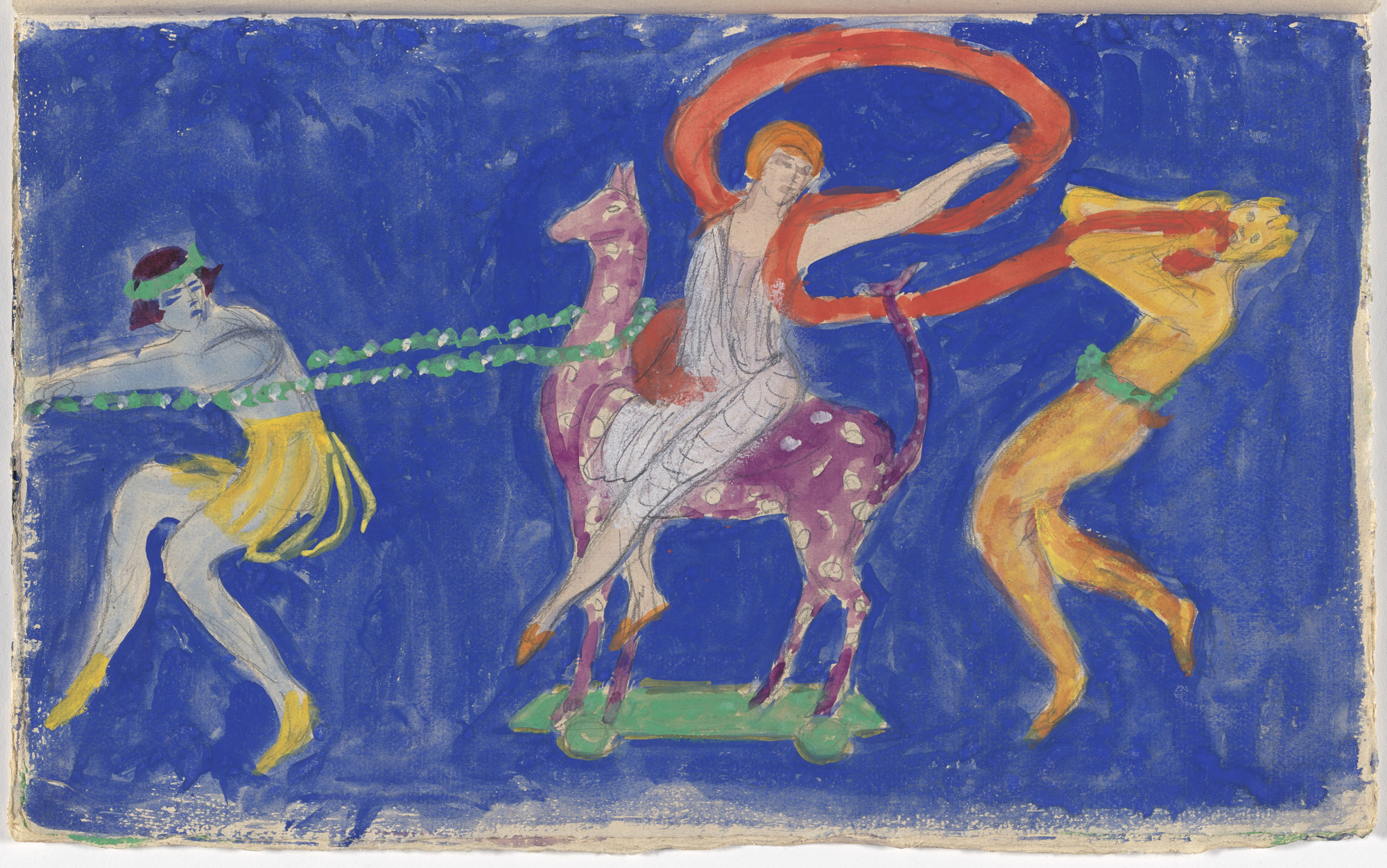Florine Stettheimer. Costume design for artist&#39;s ballet Orphée of the Quat-z-arts. c. 1912