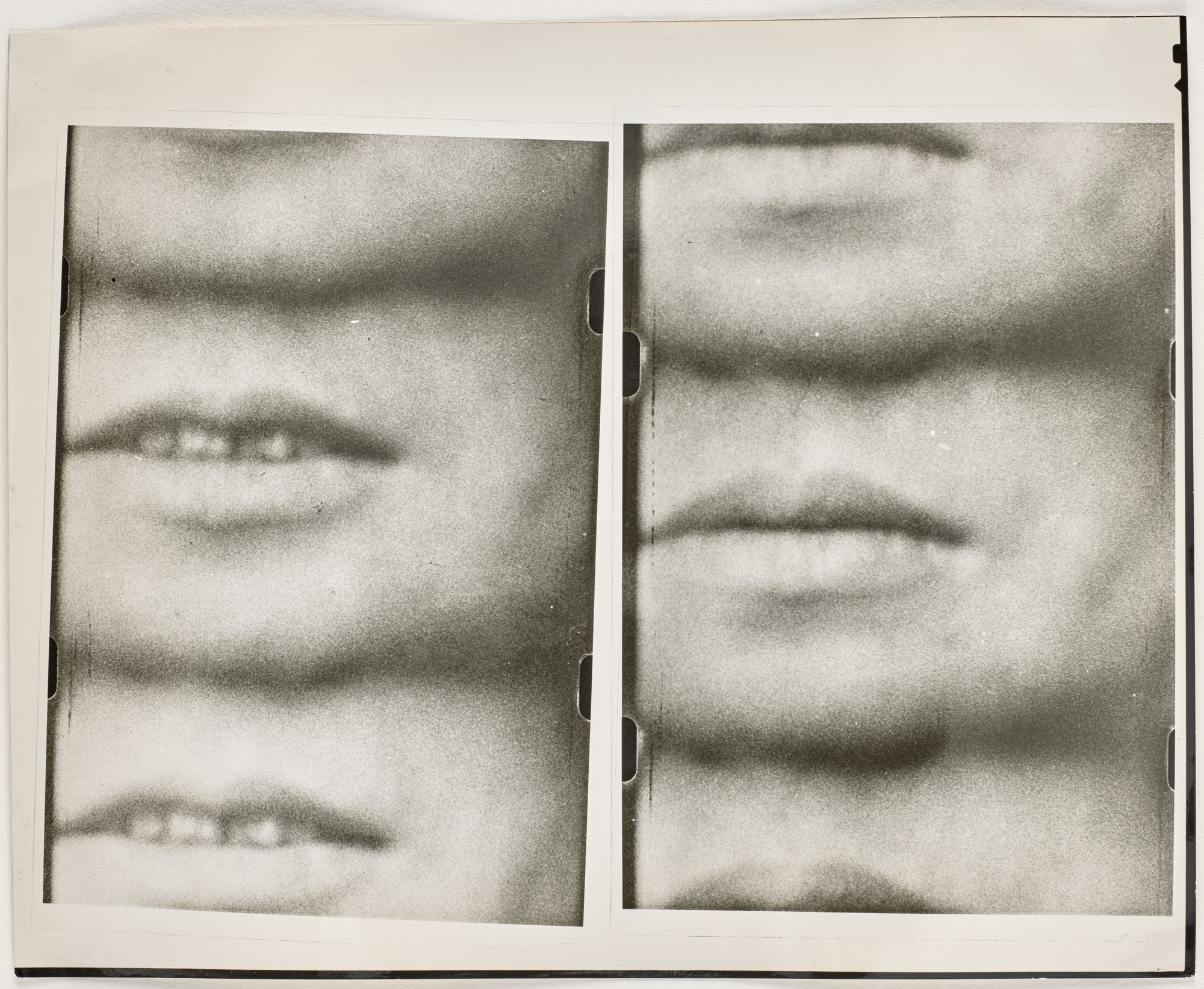 George Maciunas, Mieko Shiomi. Still from Disappearing Music for Face