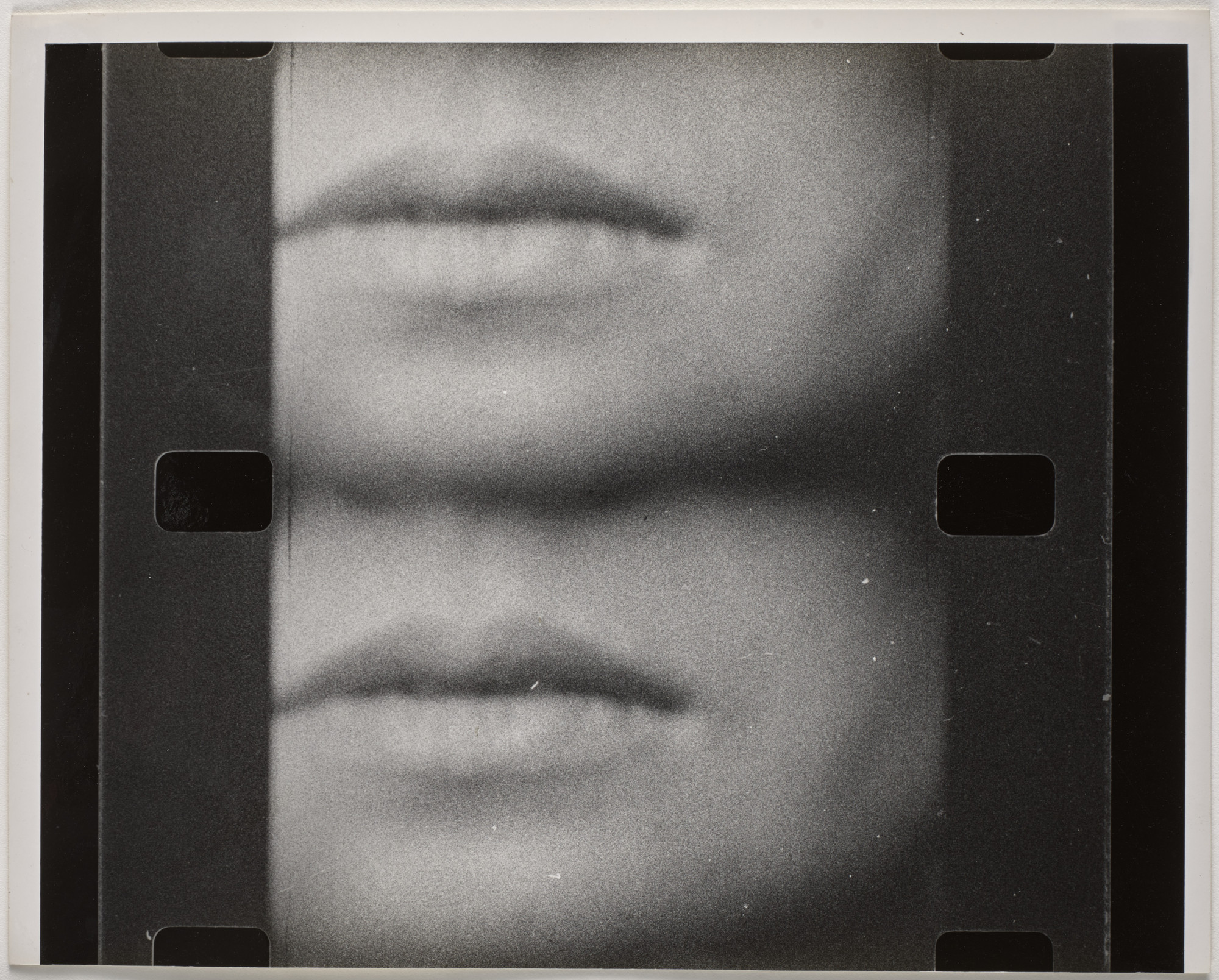 George Maciunas, Mieko Shiomi. Still from Disappearing Music for Face