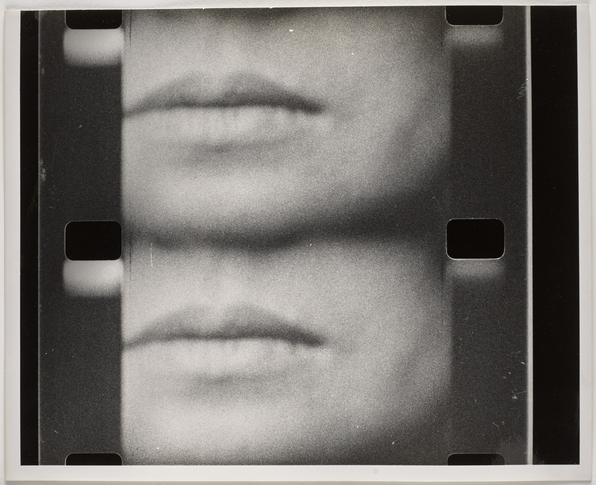 George Maciunas, Mieko Shiomi. Still from Disappearing Music for Face