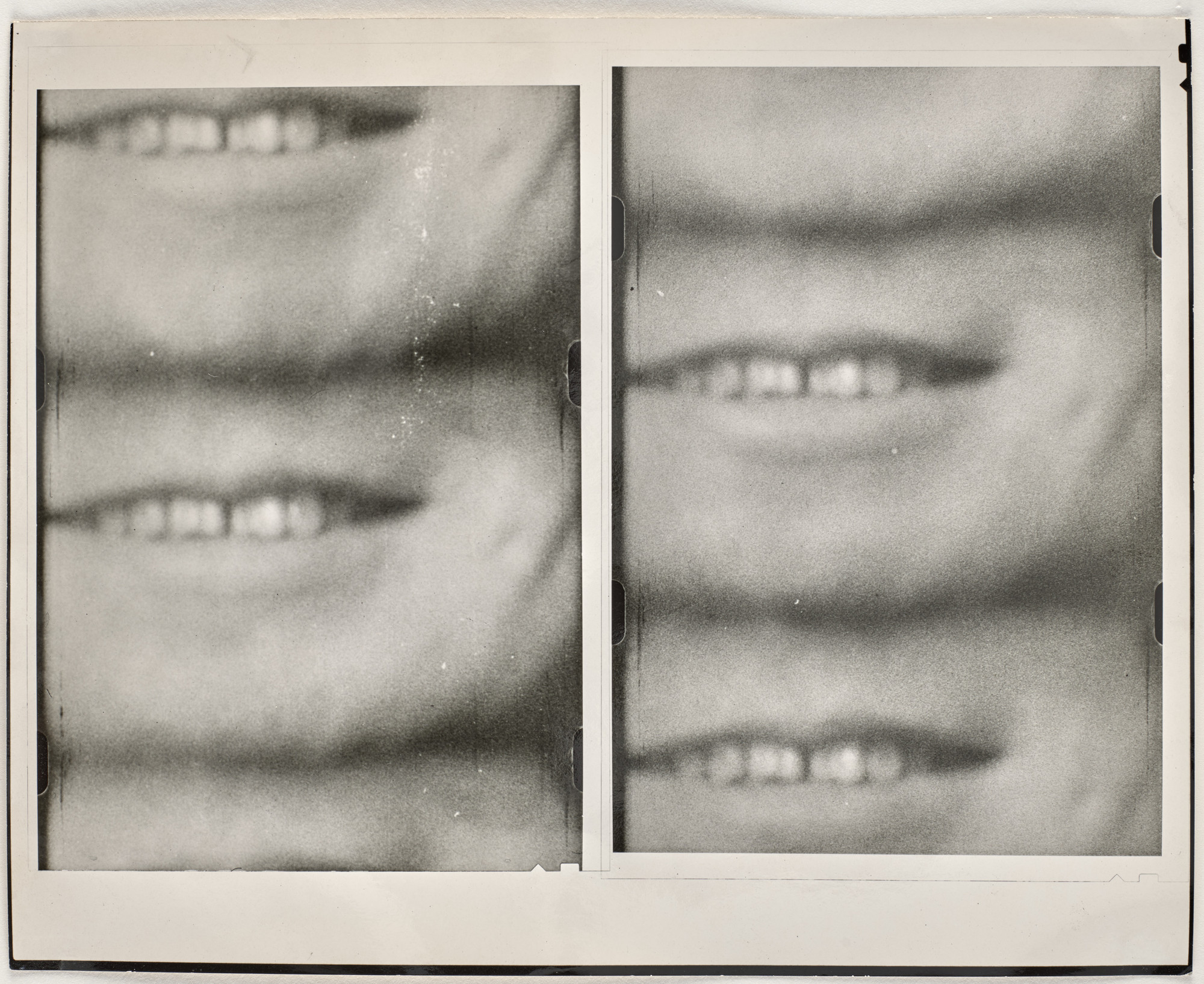 George Maciunas, Mieko Shiomi. Still from Disappearing Music for Face