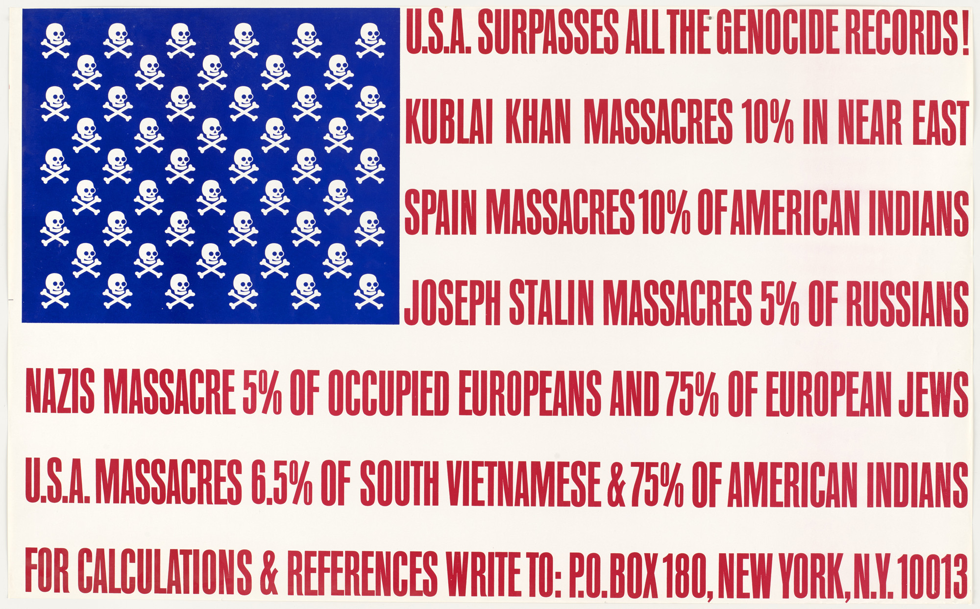 George Maciunas. U.S.A. Surpasses All the Genocide Records