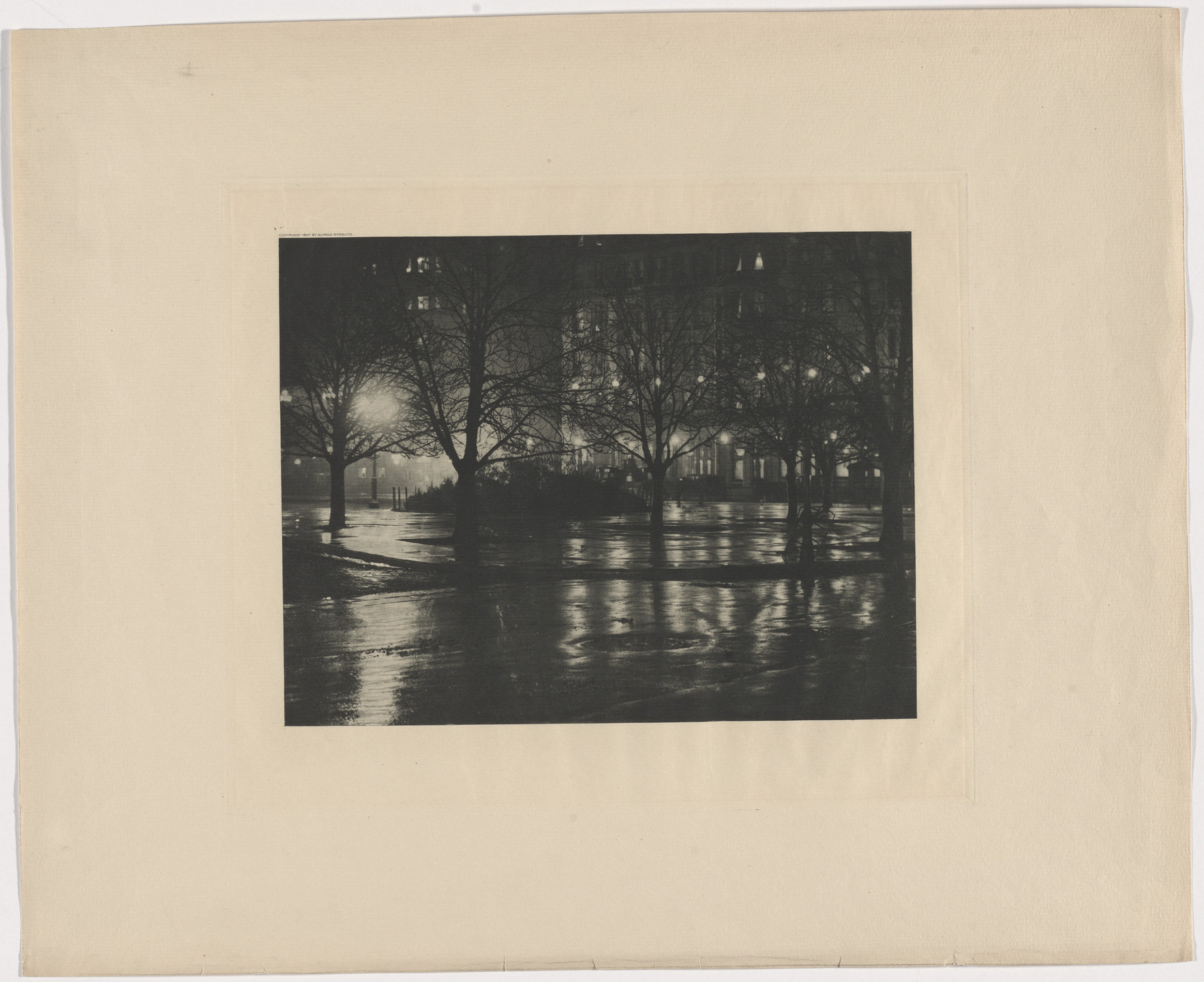 Alfred Stieglitz. Reflections: Night - New York. 1897