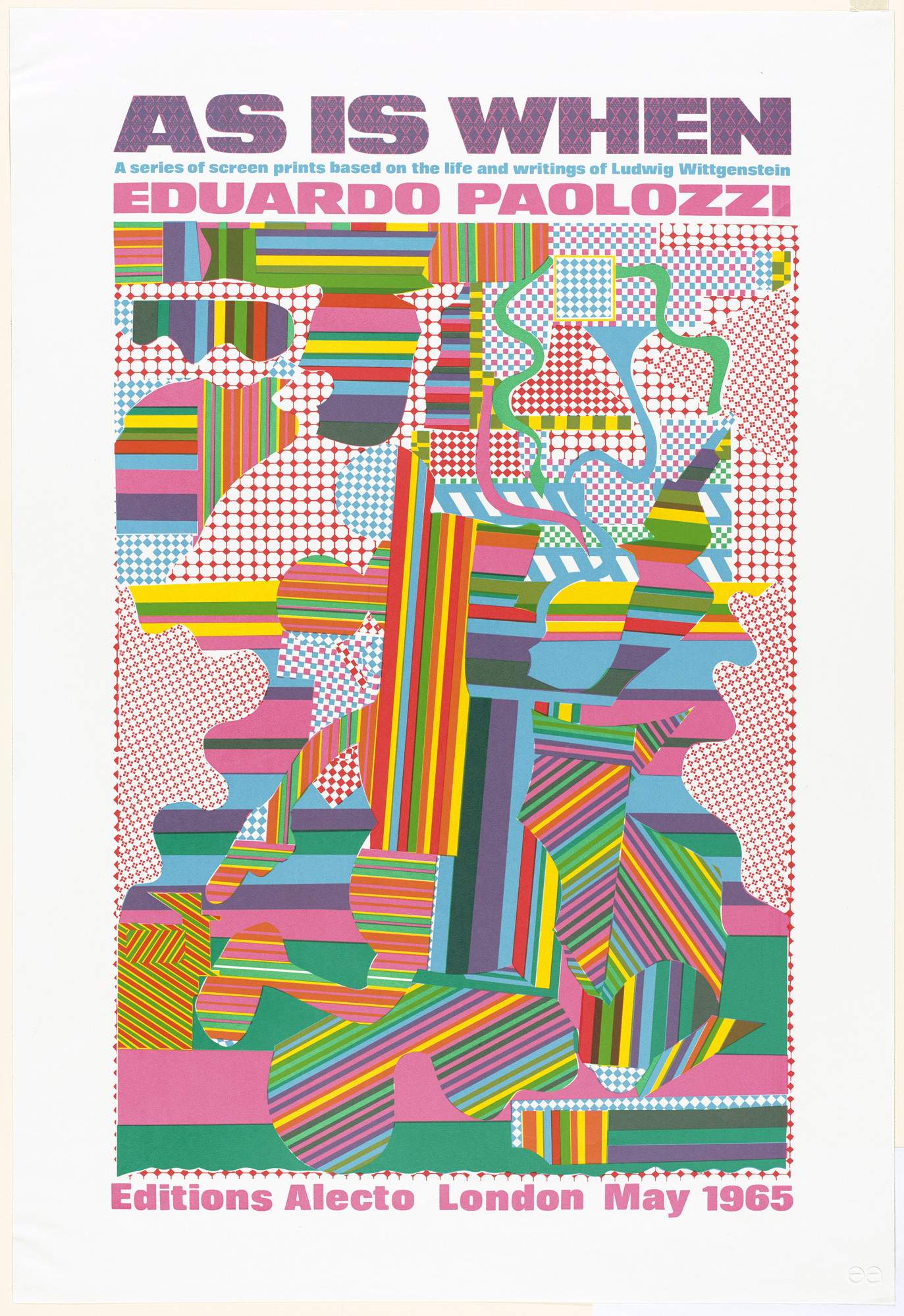 Eduardo Paolozzi. Poster (plate, folio 3) from As Is When