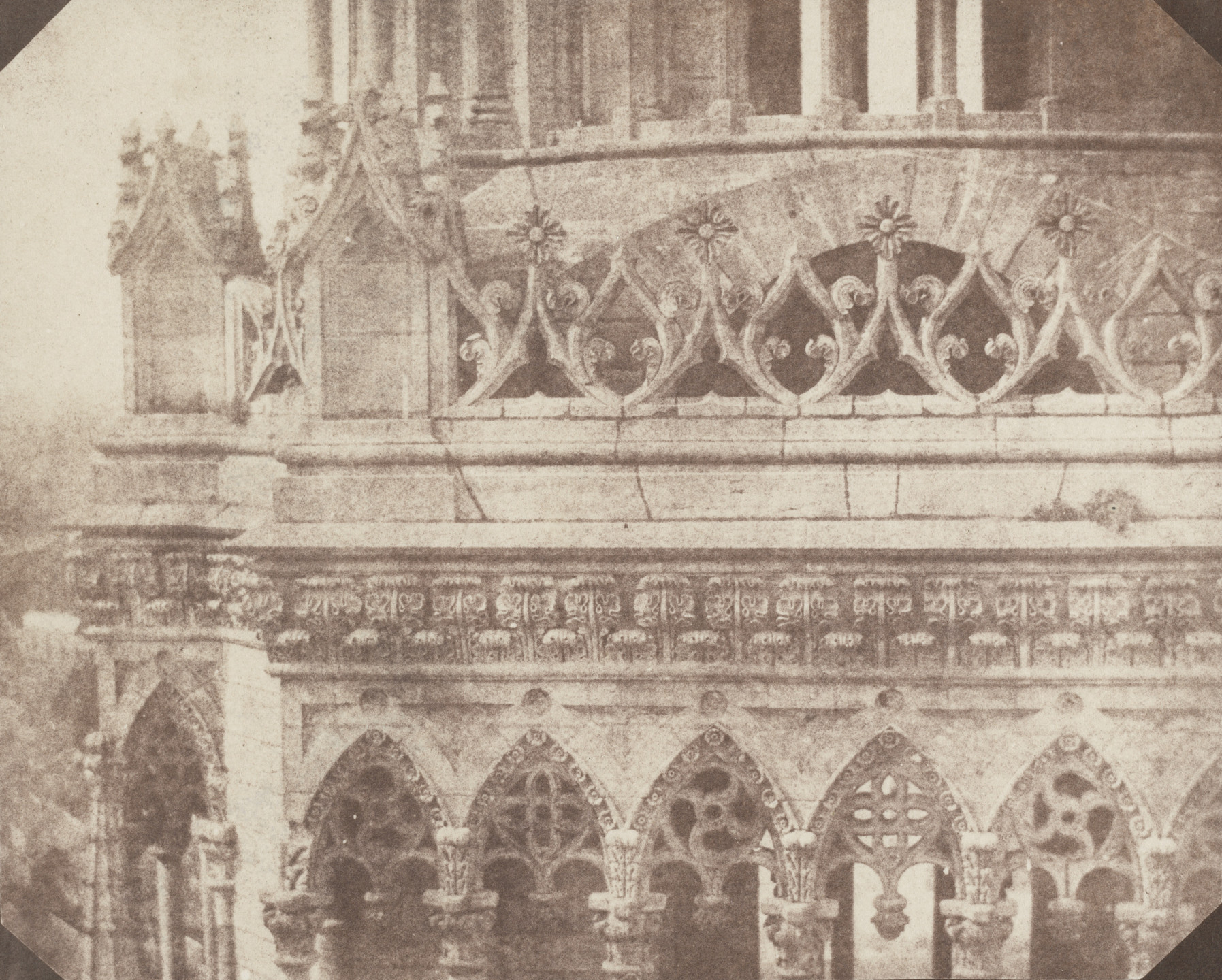 William Henry Fox Talbot. One of the Towers of Orleans Cathedral, as Seen from the Opposite Tower. June 21, 1843