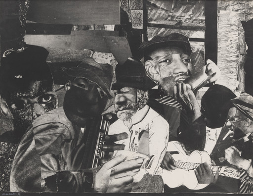 Romare Bearden. Train Whistle Blues No. 1. 1964