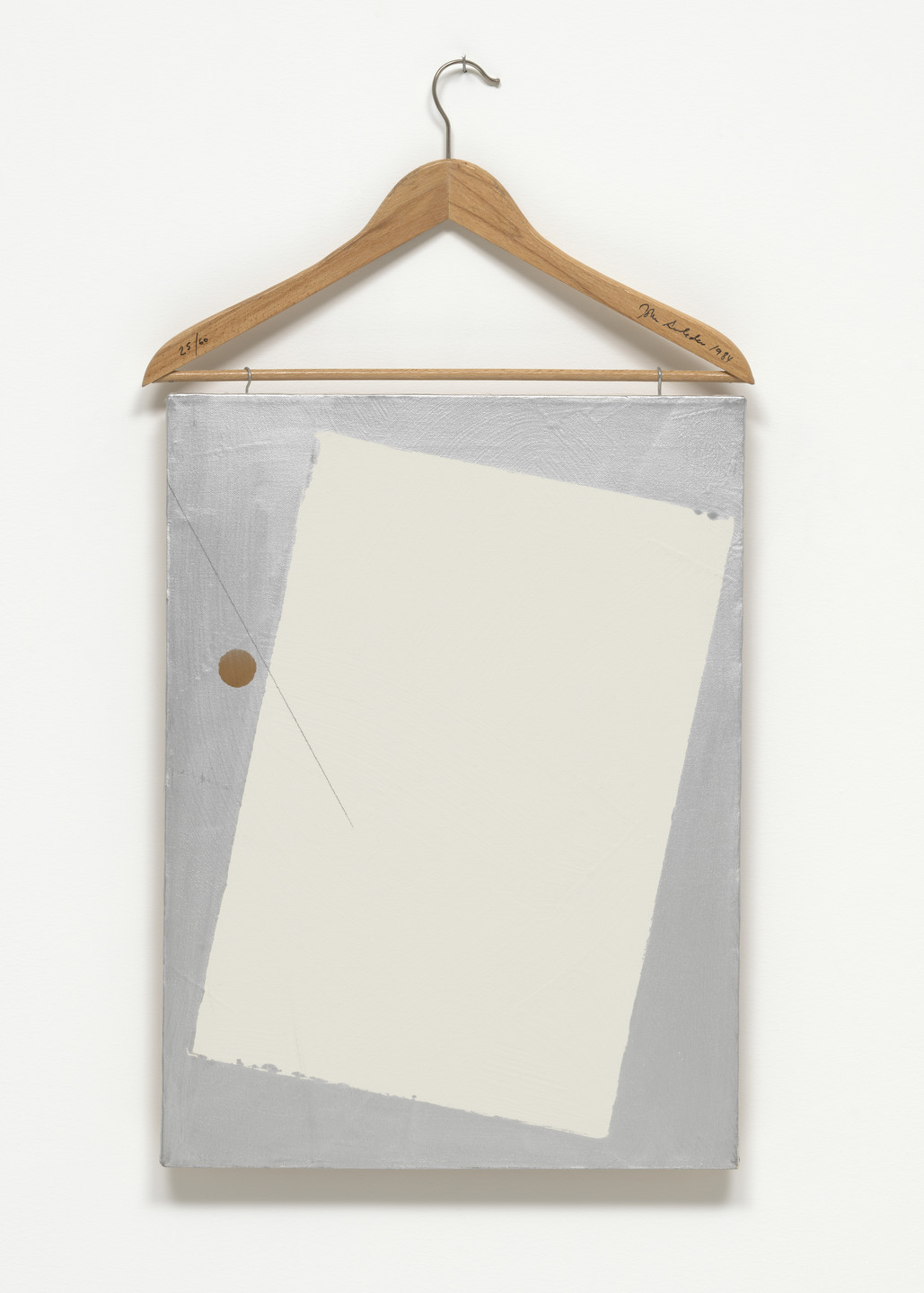 John Armleder. Painting with Coathanger. 1984