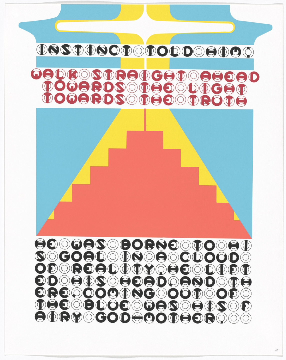 Gerald Laing. In-text plate and text (folio 37) from DMT 42. 1969
