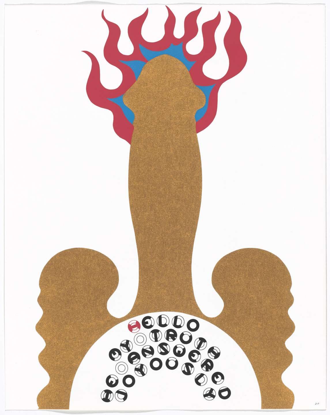 Gerald Laing. In-text plate and text (folio 41) from DMT 42. 1969