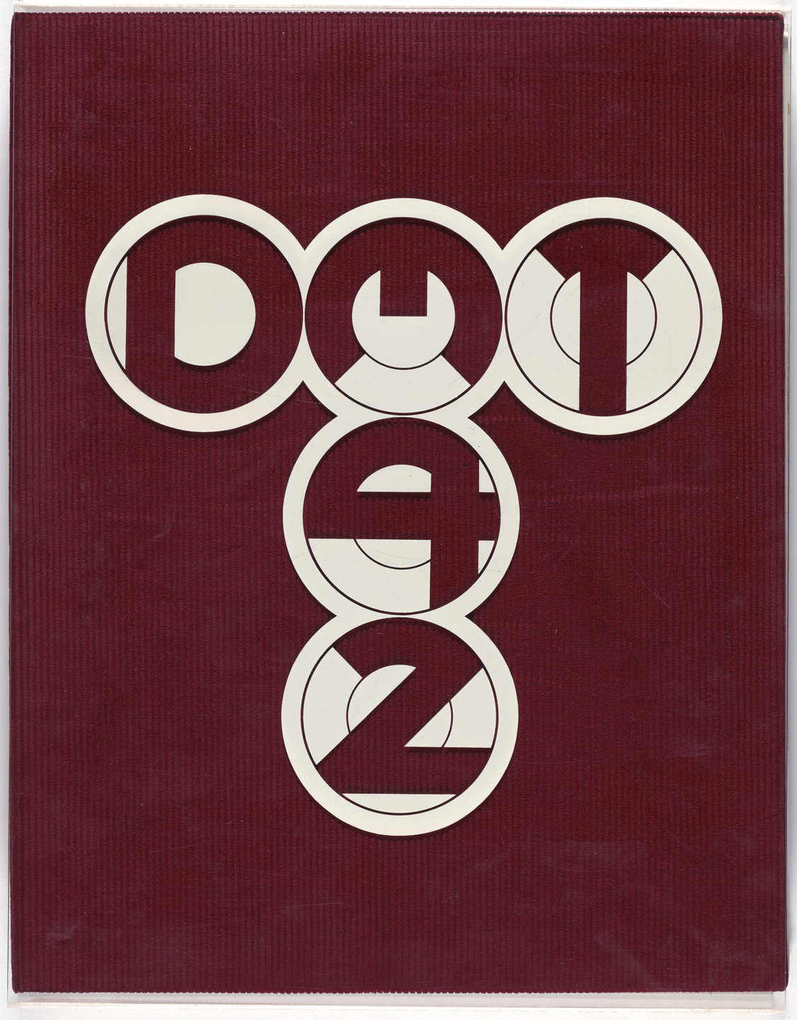 Gerald Laing. Slipcase front (duplicate of wrapper front) from DMT 42. 1969