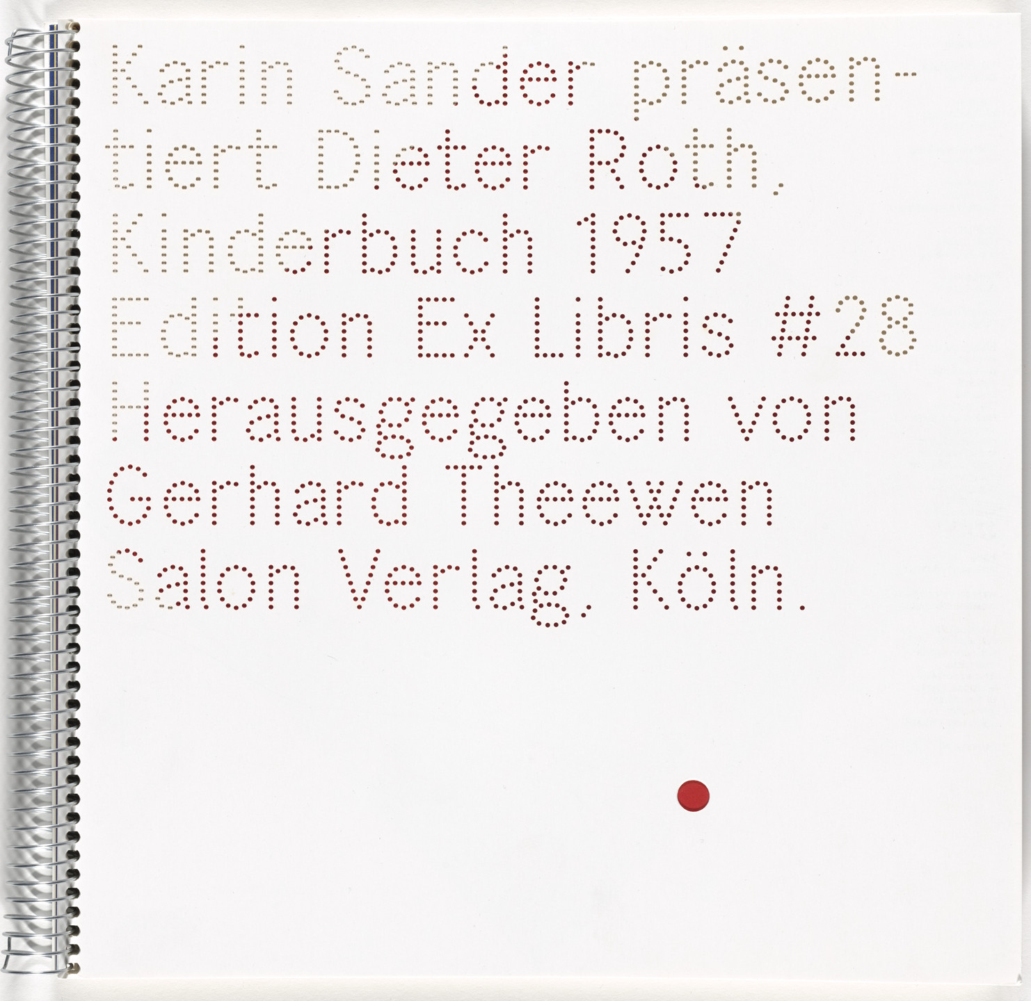 Karin Sander. Kinderbuch. 2016 (originally published 1957)