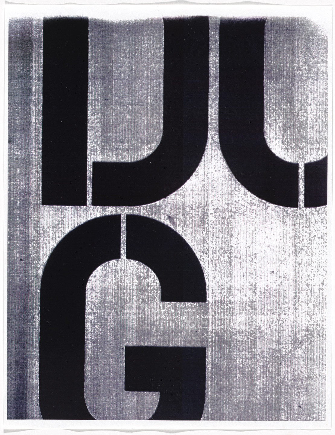 Christopher Wool. Untitled from Untitled (Cats in Bag). 1990