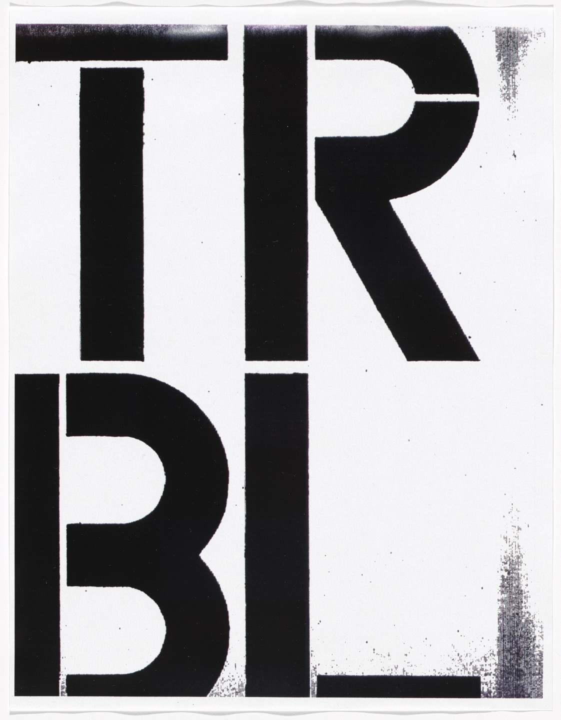 Christopher Wool. Untitled from Untitled (Cats in Bag). 1990
