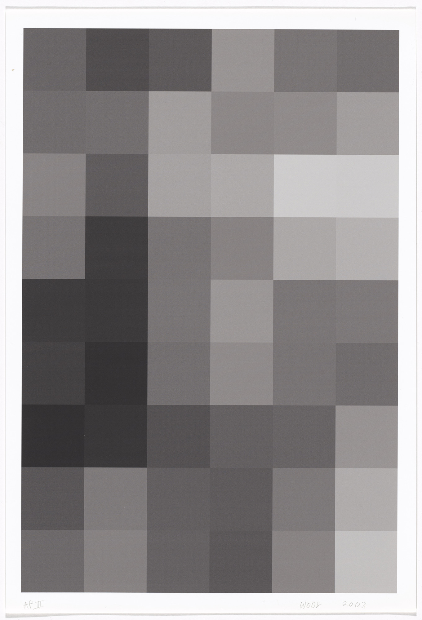 Christopher Wool. Untitled from an untitled series