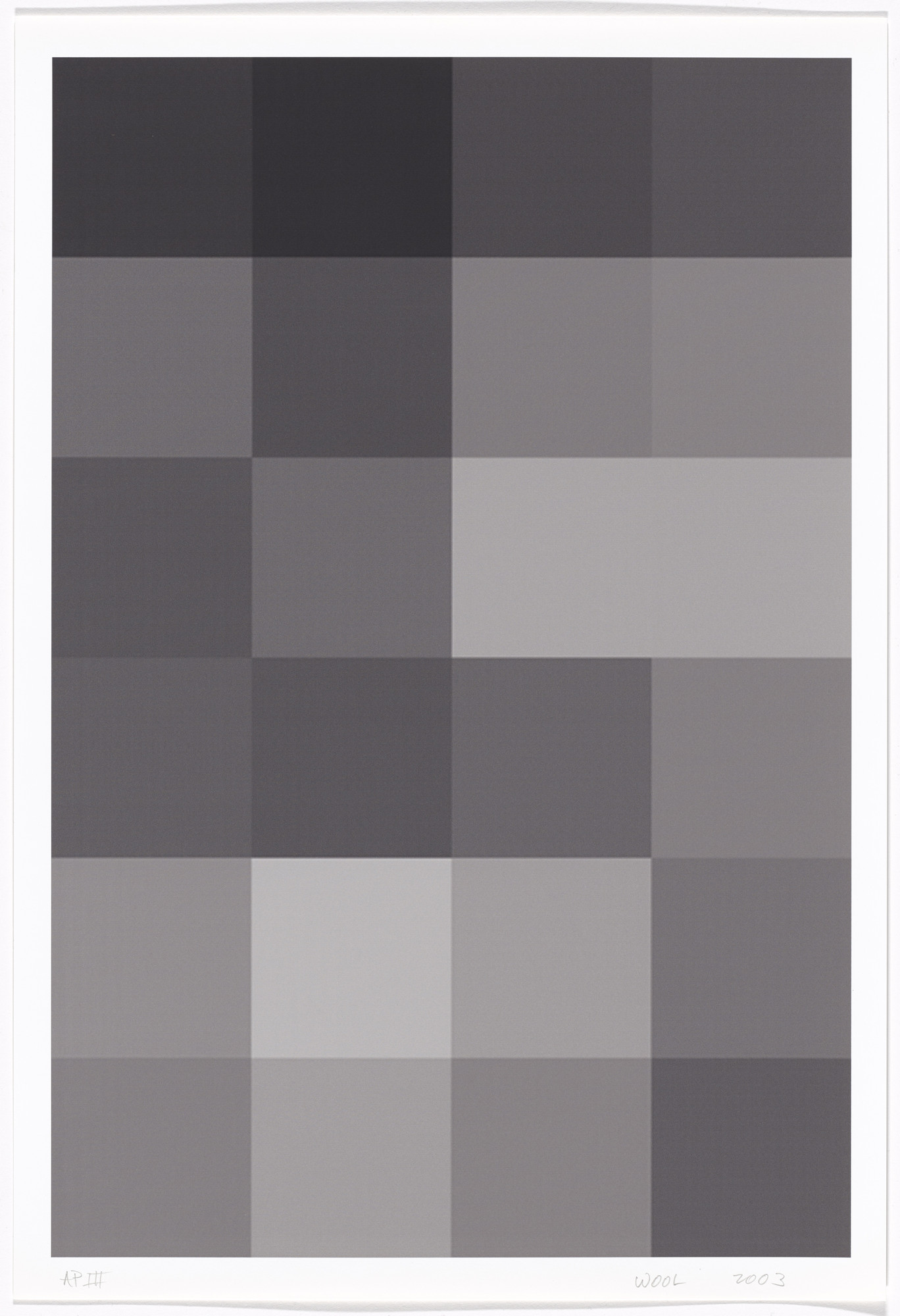 Christopher Wool. Untitled from an untitled series