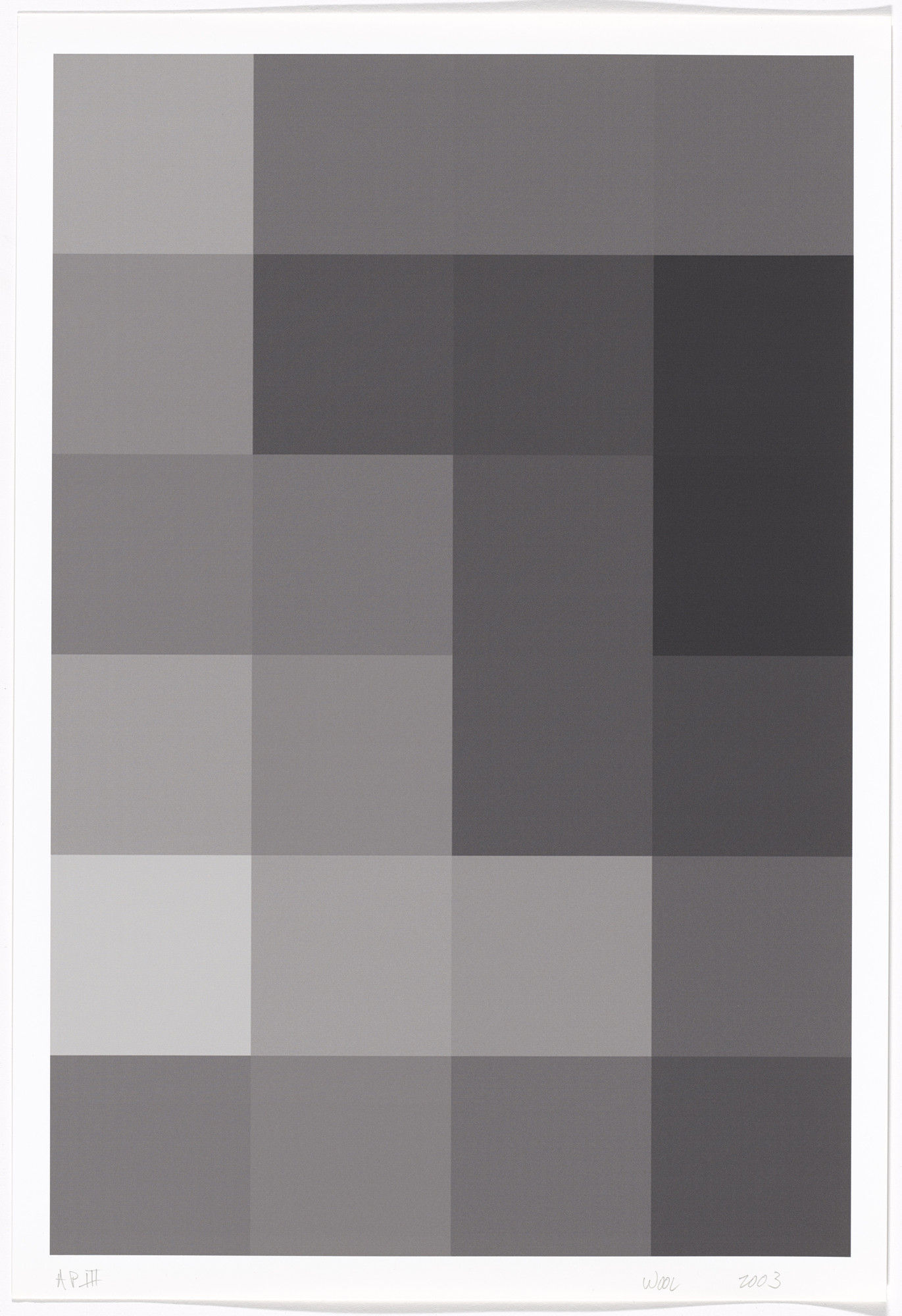 Christopher Wool. Untitled from an untitled series