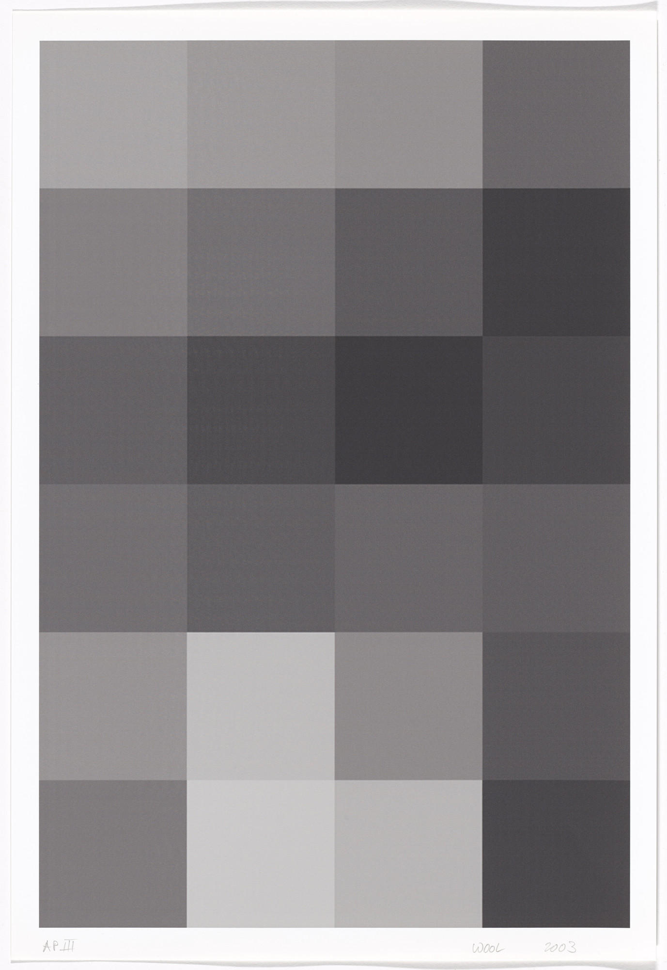 Christopher Wool. Untitled from an untitled series