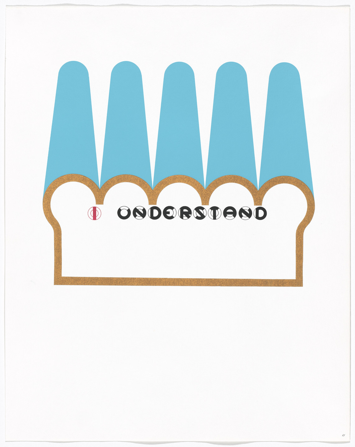 Gerald Laing. In-text plate and text (folio 23) from DMT 42. 1969