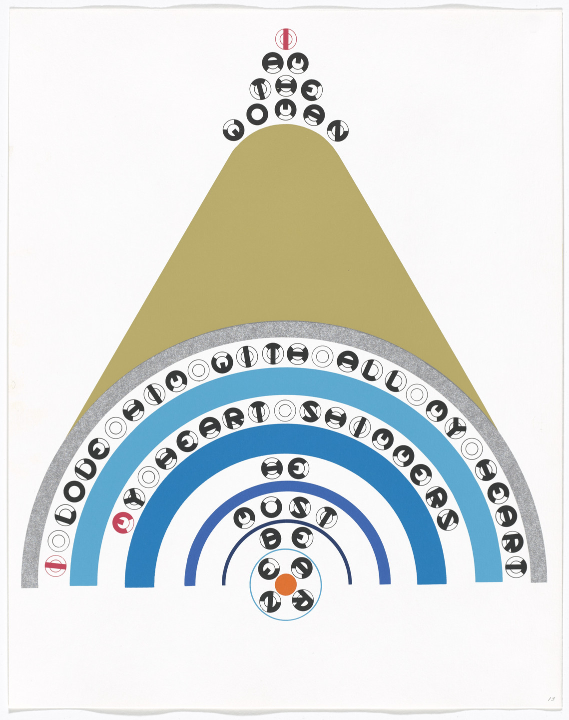 Gerald Laing. In-text plate and text (folio 27) from DMT 42. 1969