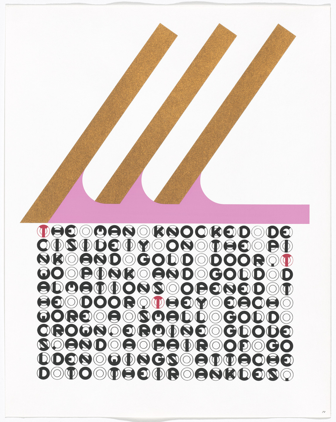 Gerald Laing. In-text plate and text (folio 29) from DMT 42. 1969
