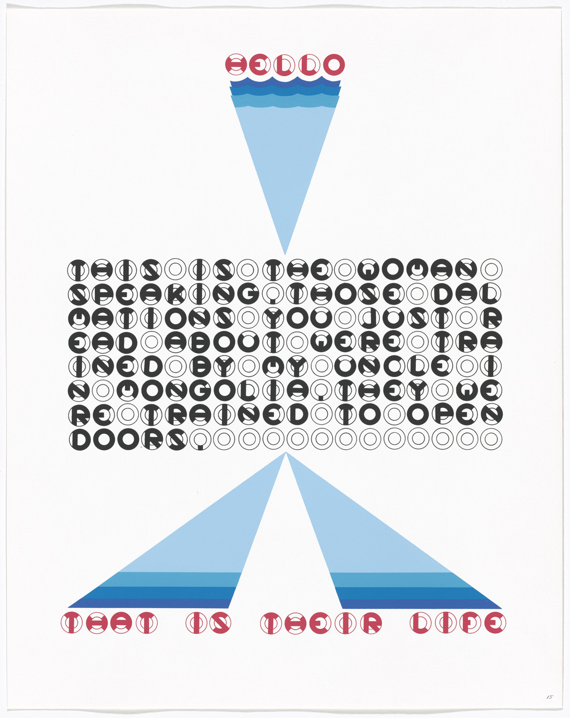 Gerald Laing. In-text plate and text (folio 31) from DMT 42. 1969