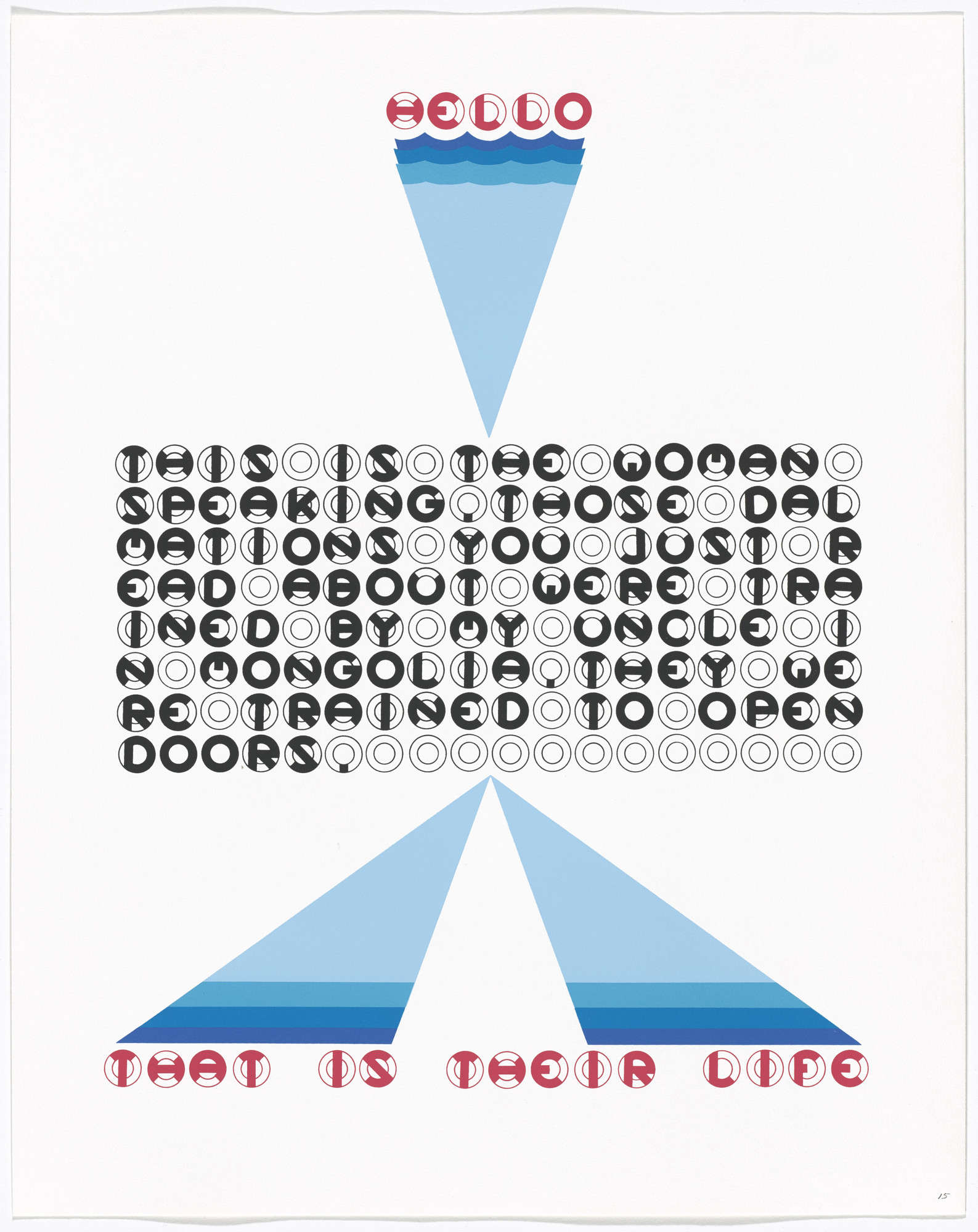 Gerald Laing. In-text plate and text (folio 31) from DMT 42