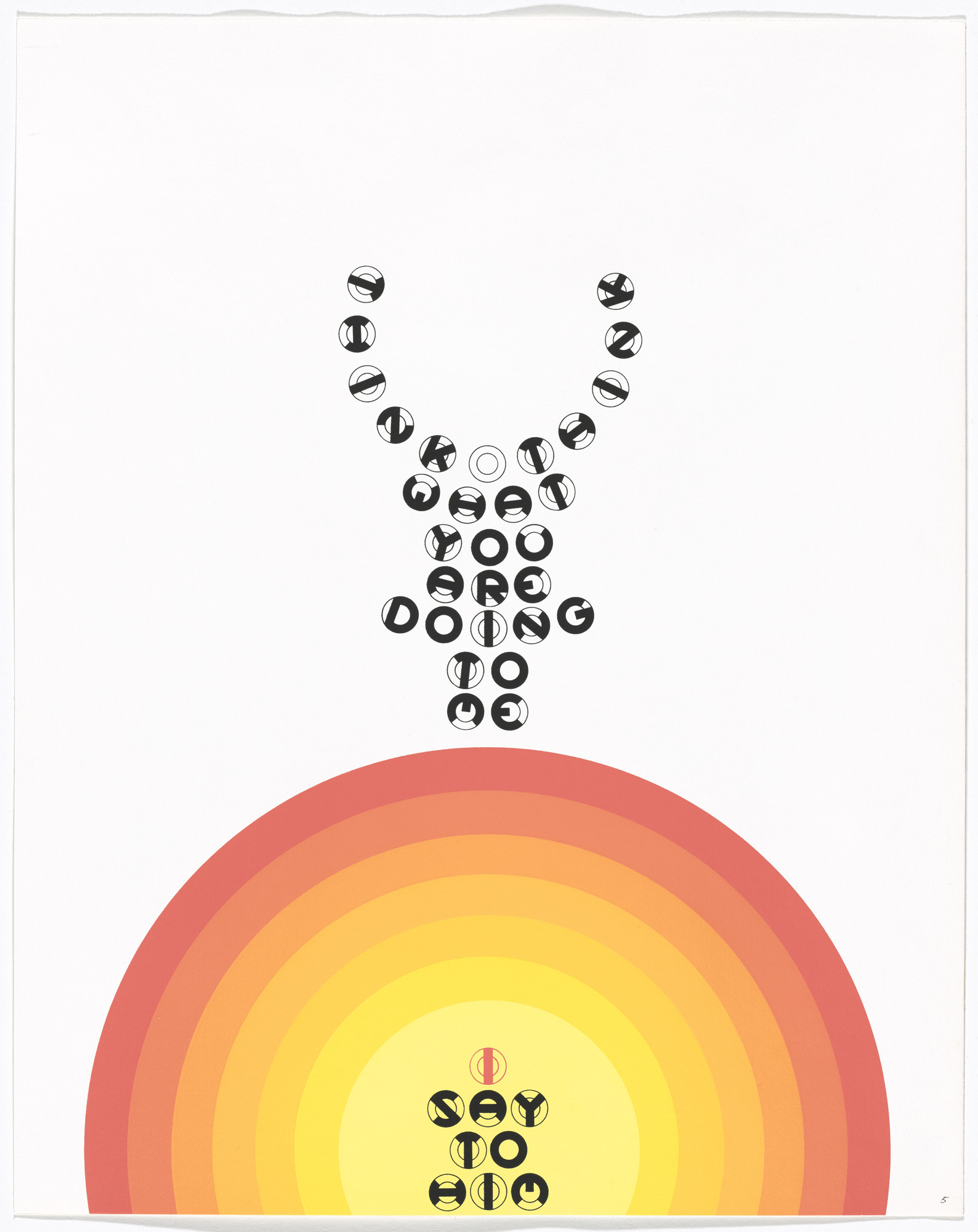 Gerald Laing. In-text plate and text (folio 11) from DMT 42