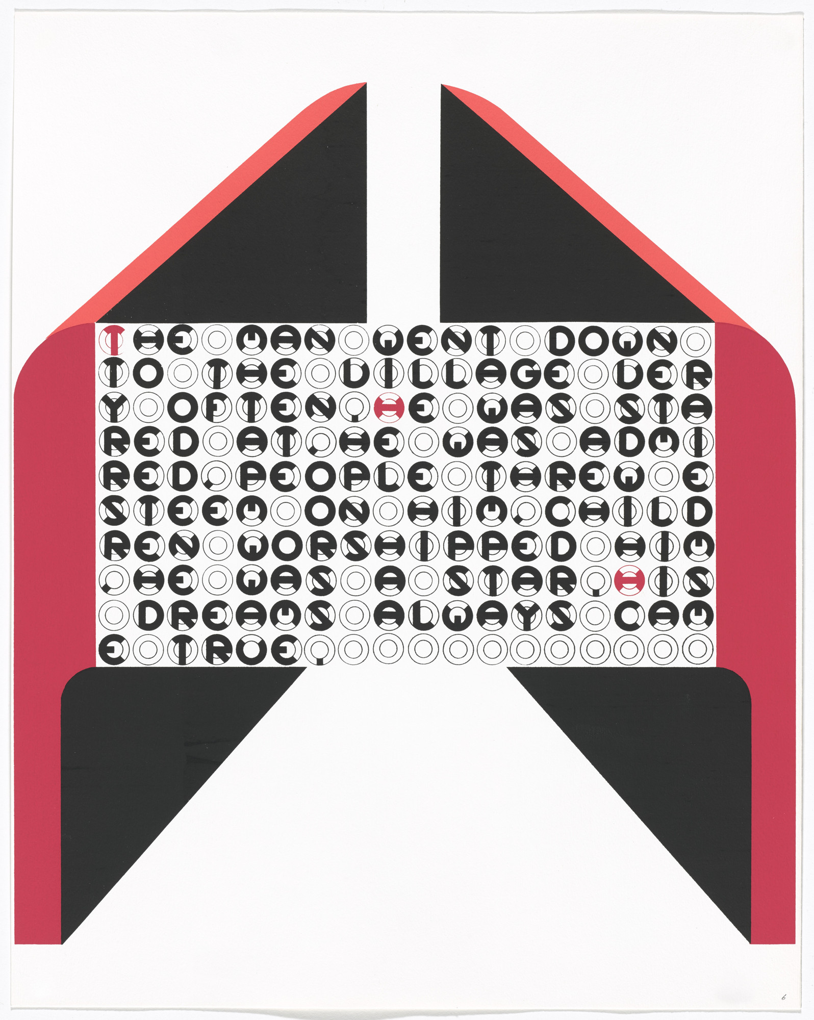 Gerald Laing. In-text plate and text (folio 13) from DMT 42