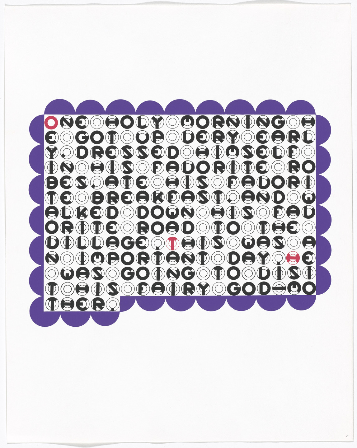 Gerald Laing. In-text plate and text (folio 15) from DMT 42. 1969