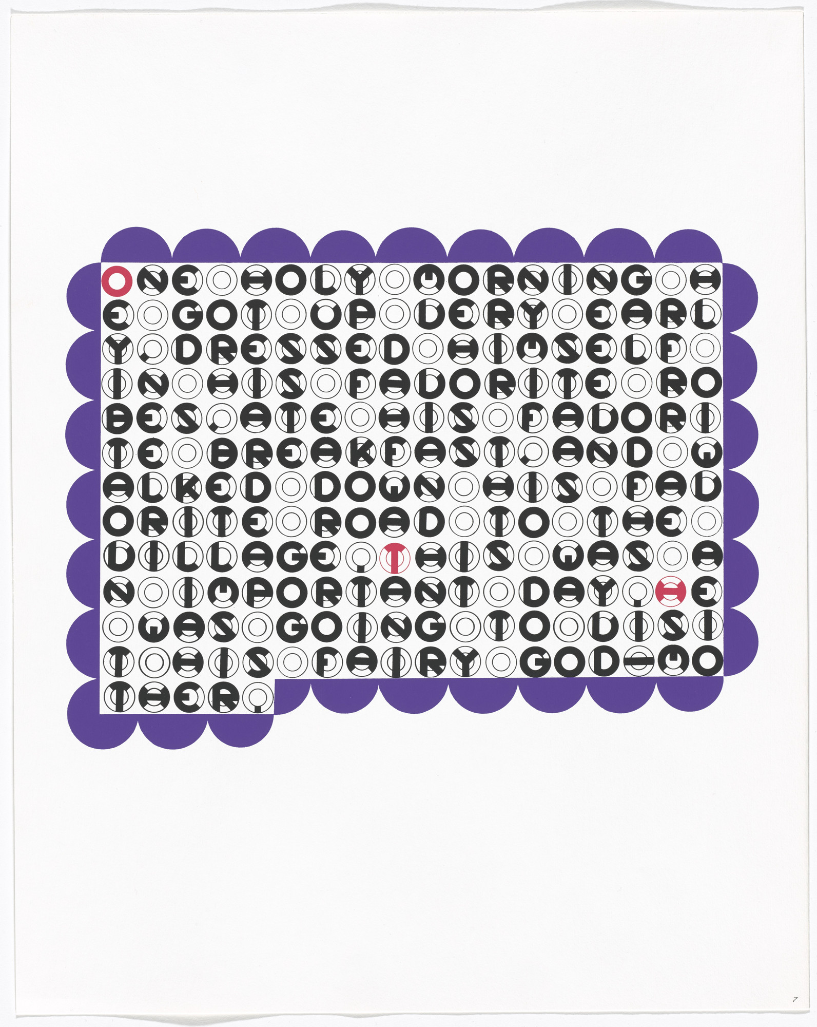 Gerald Laing. In-text plate and text (folio 15) from DMT 42