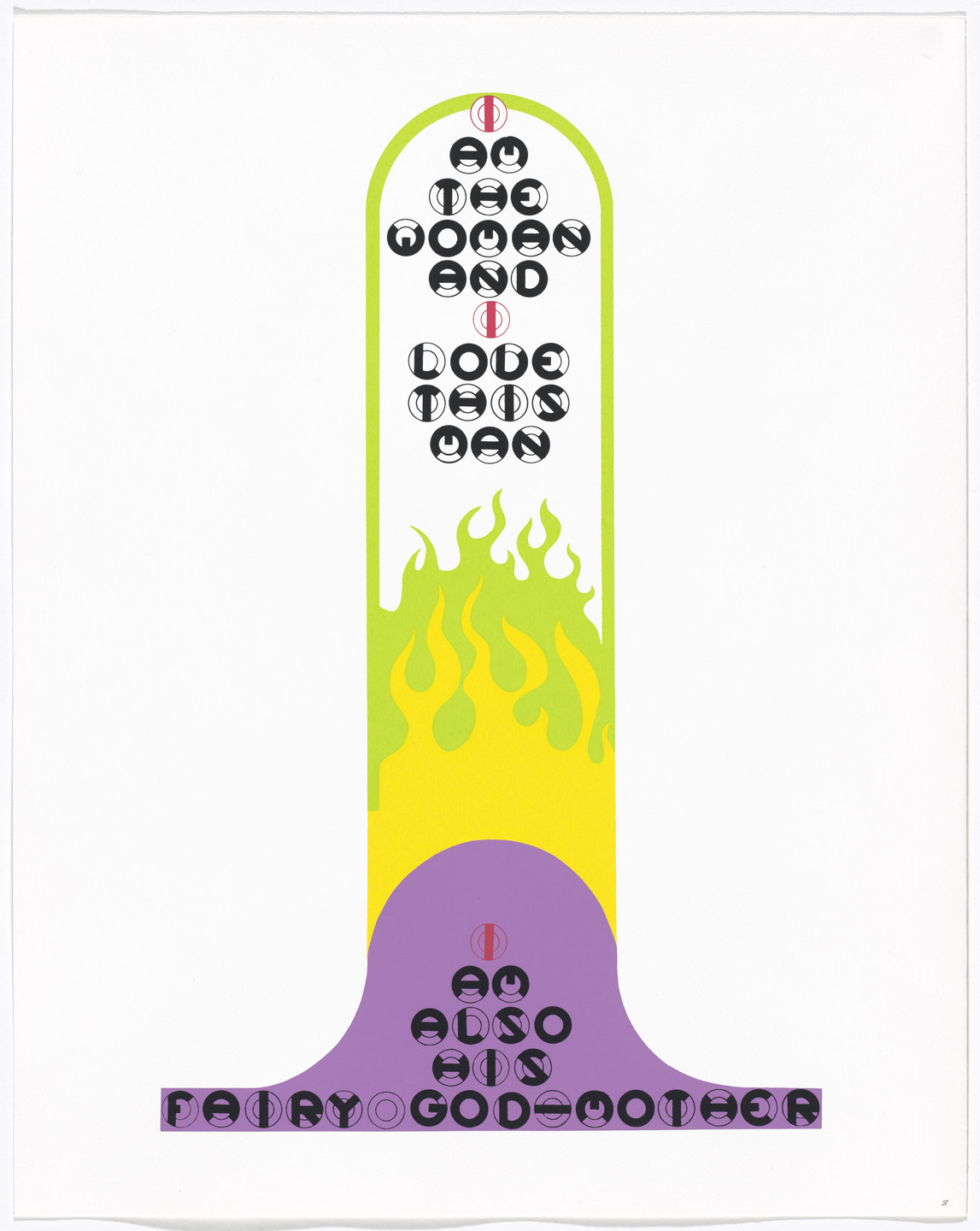 Gerald Laing. In-text plate and text (folio 17) from DMT 42. 1969