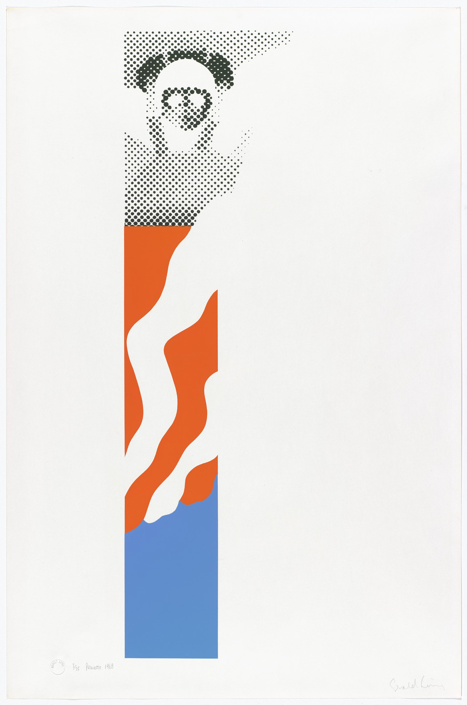 Gerald Laing. Pennon from Parachutes. 1968