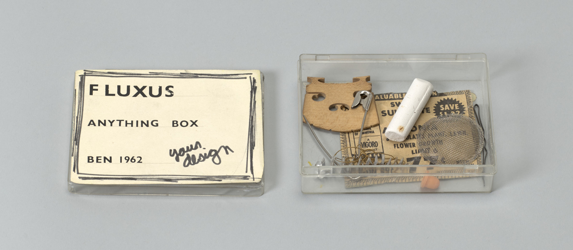 BEN, POUR OU CONTRE ベン・ヴォーチェ Fluxusフルクサス Ben Vautier. Fluxus Anything Box. 1962 | MoMA