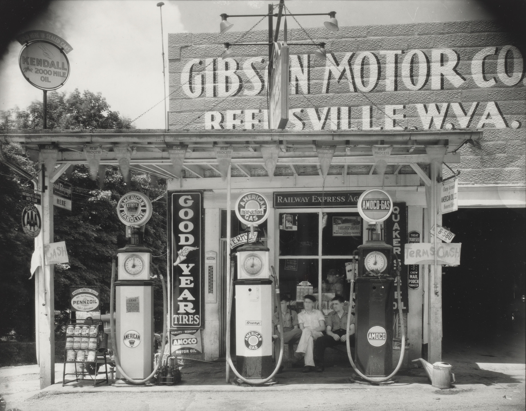 Walker Evans. Gas Station, Reedsville, West Virginia. June 1935