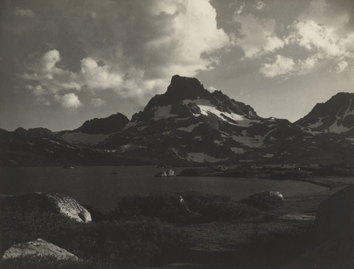 Ansel Adams. Banner Peak and Thousand Island at Sunset. 1923