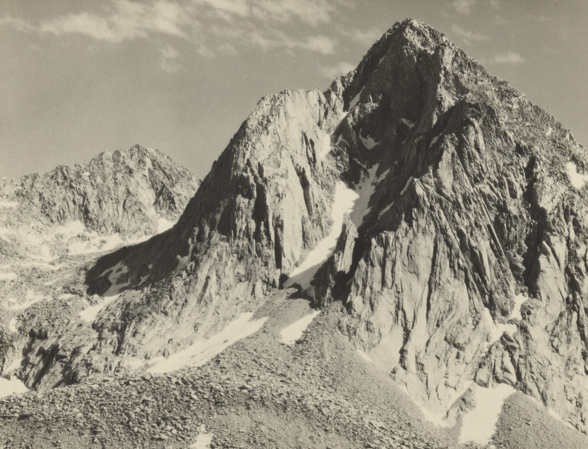 Ansel Adams. Mount Huxley, near Evolution Lake