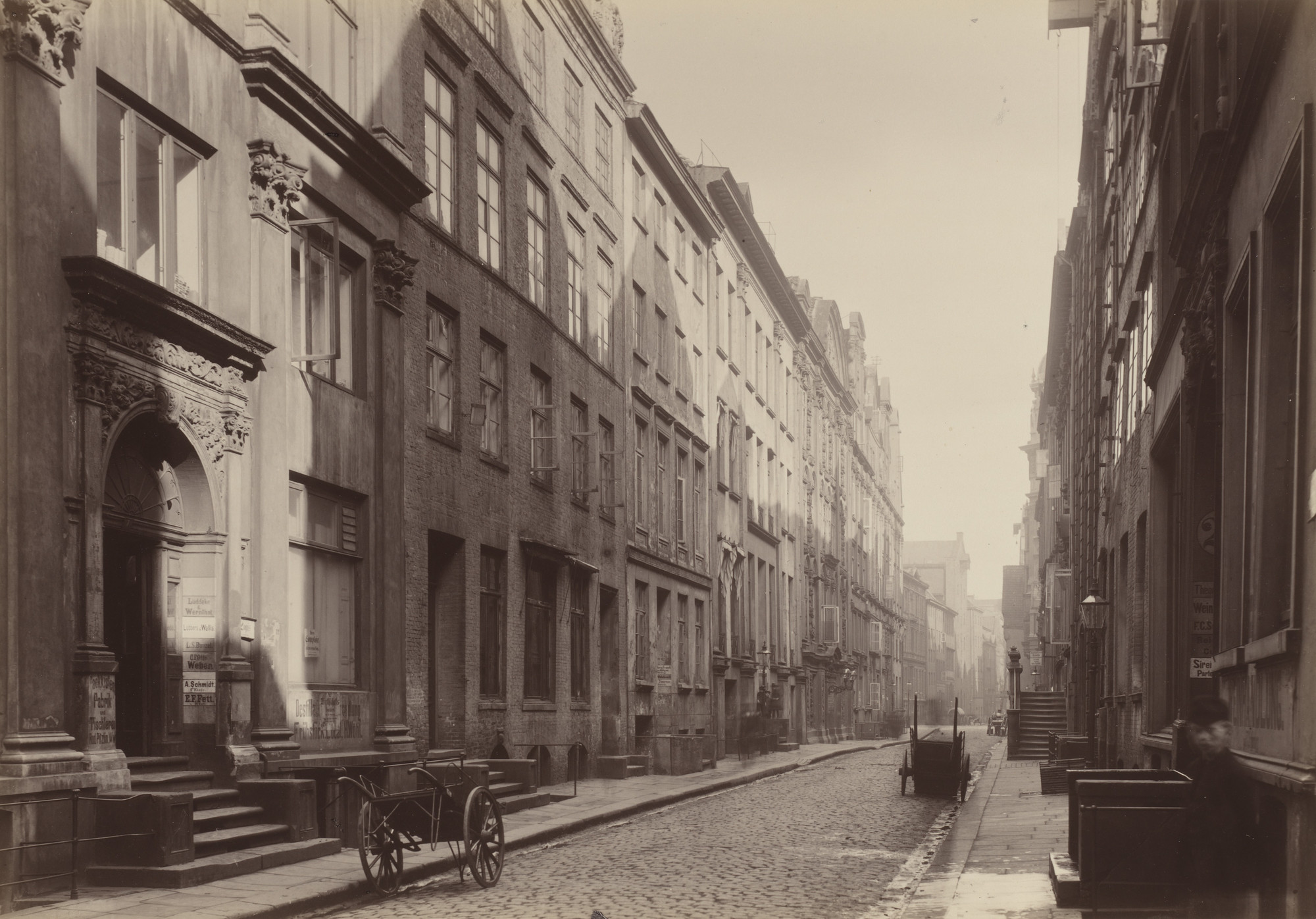 Georg Koppmann. New Façades Seen from Kleiner Jungfernstieg Street. 1884