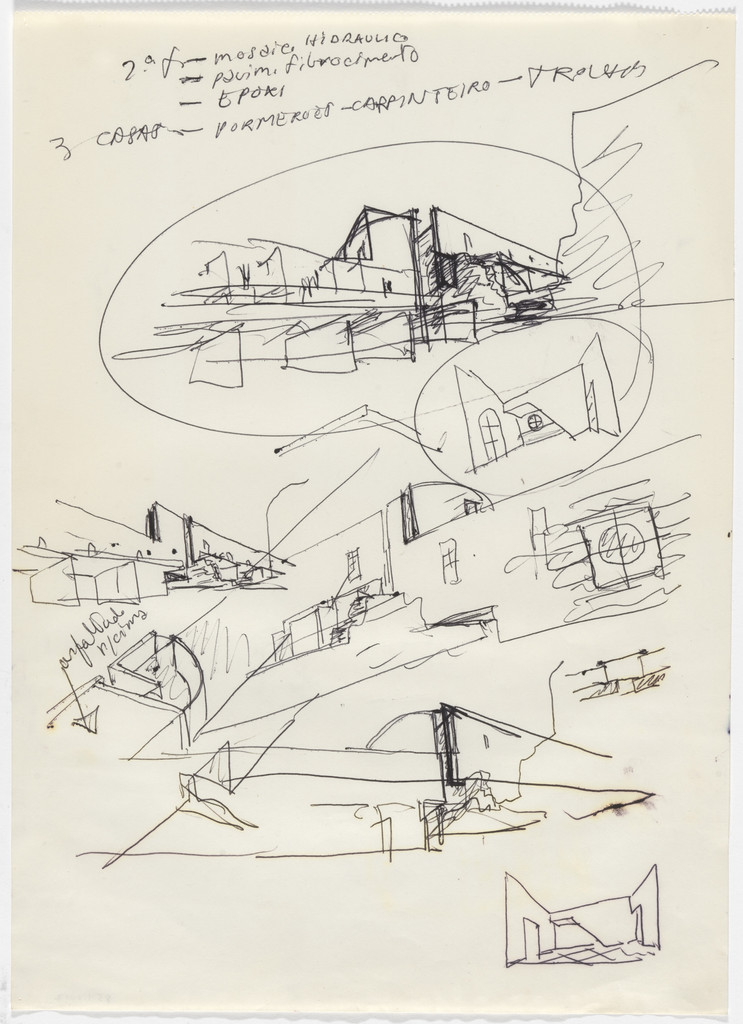 SAAL S. Victor Social Housing, Porto, Portugal (Perspective sketches)