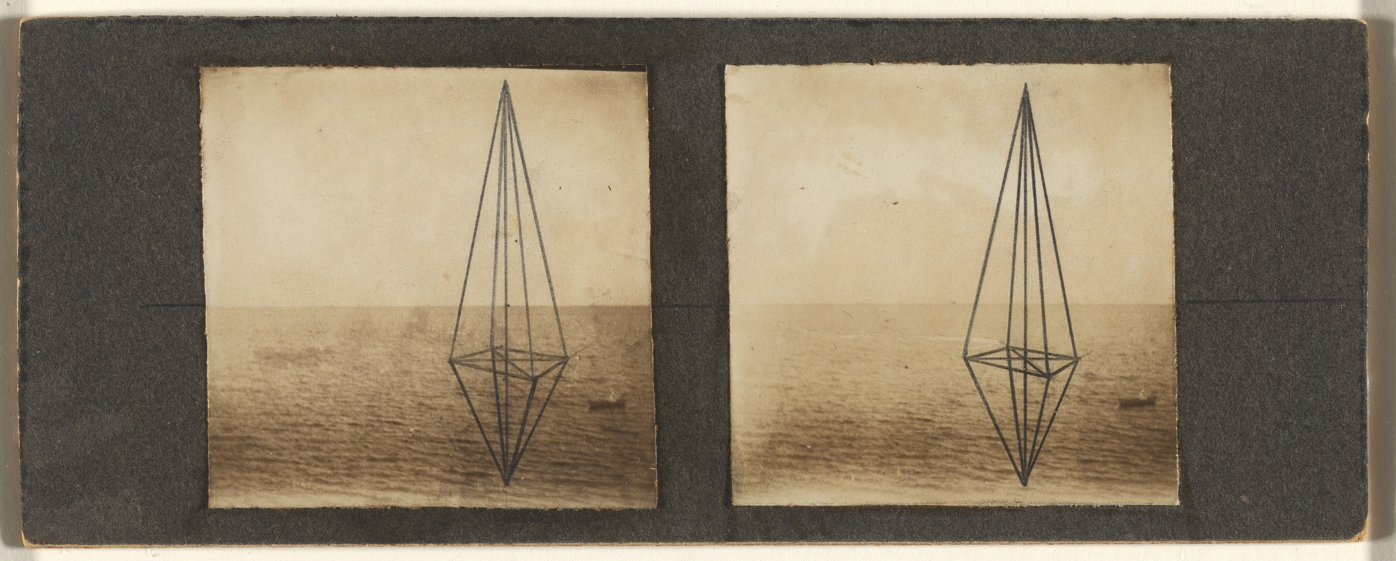 Marcel Duchamp. Handmade Stereopticon Slide. c. 1918-19