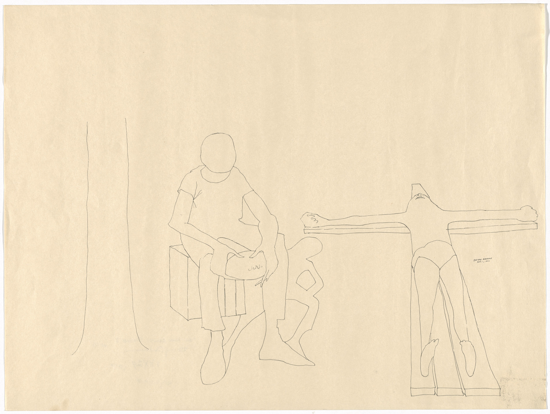 Benny Andrews. No More Games (Study #3). 1970