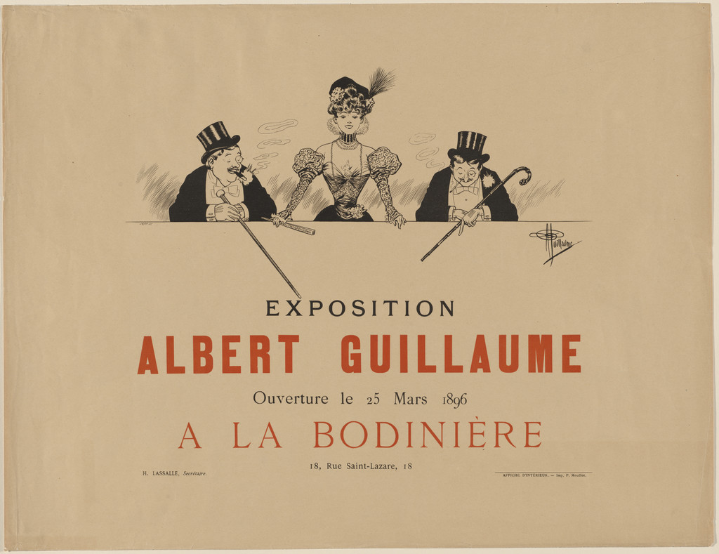 Exposition Albert Guillaume (Poster for the Salon des Cent)