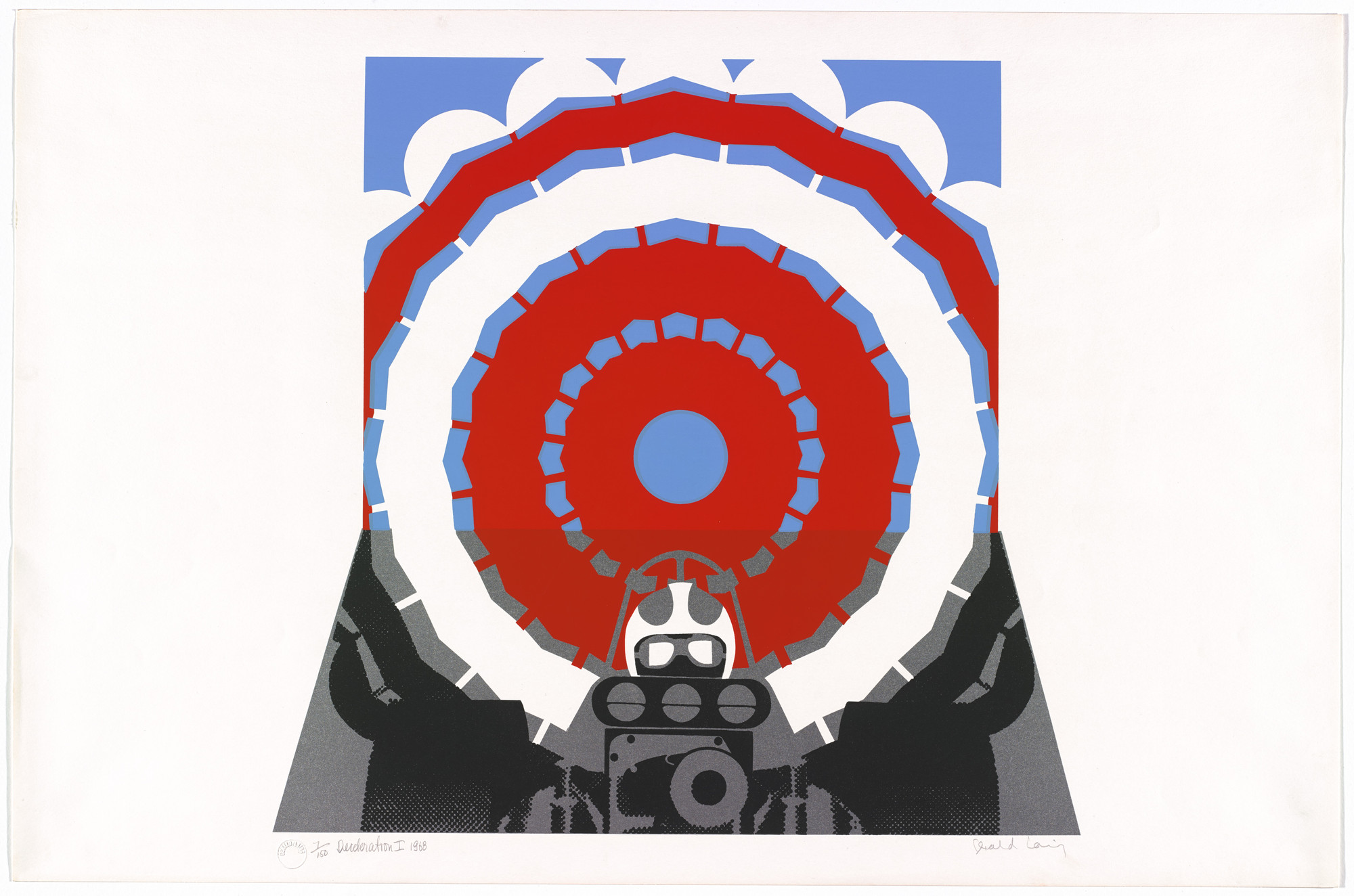 Gerald Laing. Deceleration I from Dragsters. 1968