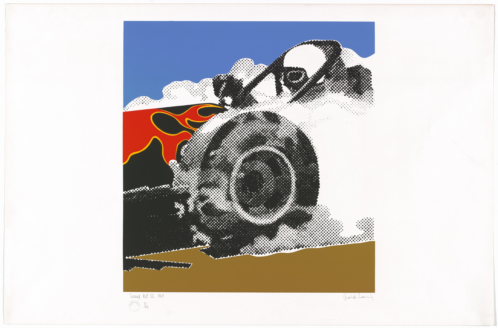 Gerald Laing. Swamp Rat IV from Dragsters. 1968