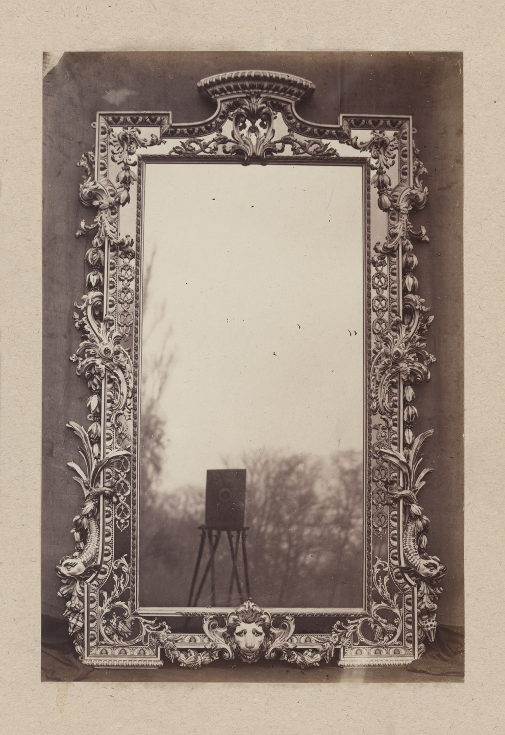 Charles Thurston Thompson. English Mirror, c. 1730, from Cumberland Lodge, Windsor Forest. 1853