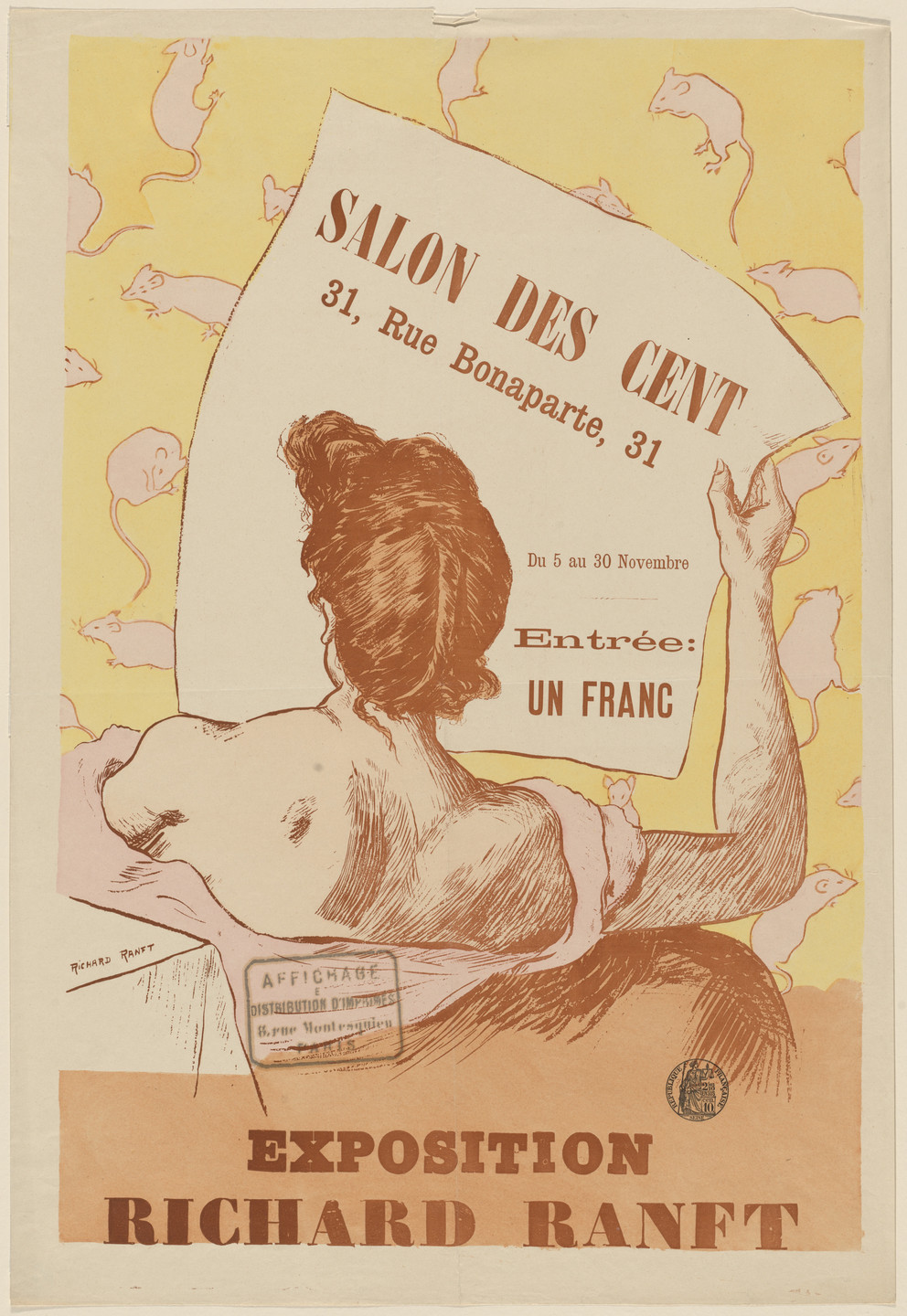A. Richard Ranft. Salon des Cent, Exposition Richard Ranft. 1894