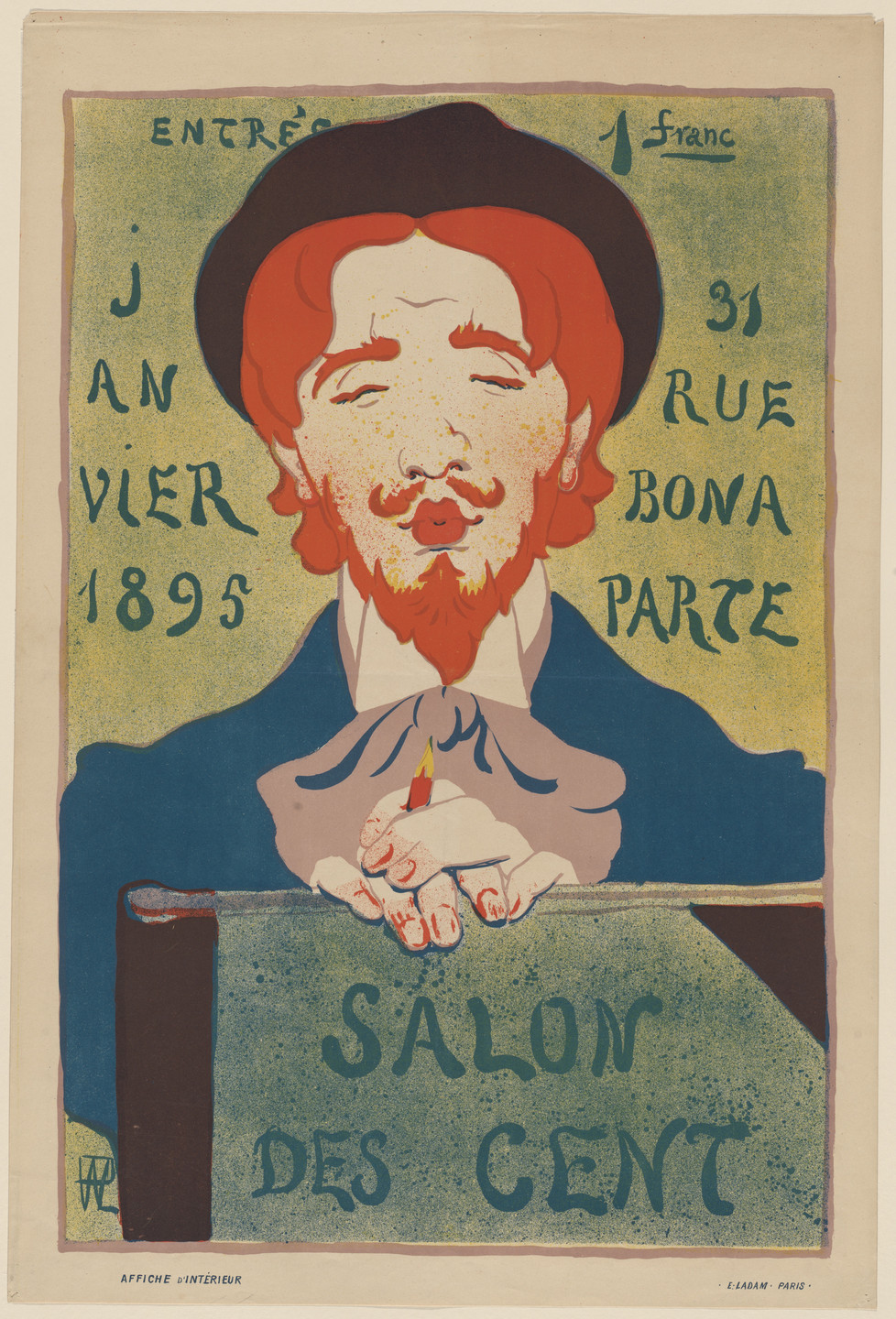 René Georges Hermann-Paul. Salon des Cent, Janvier 1895. 1894-95