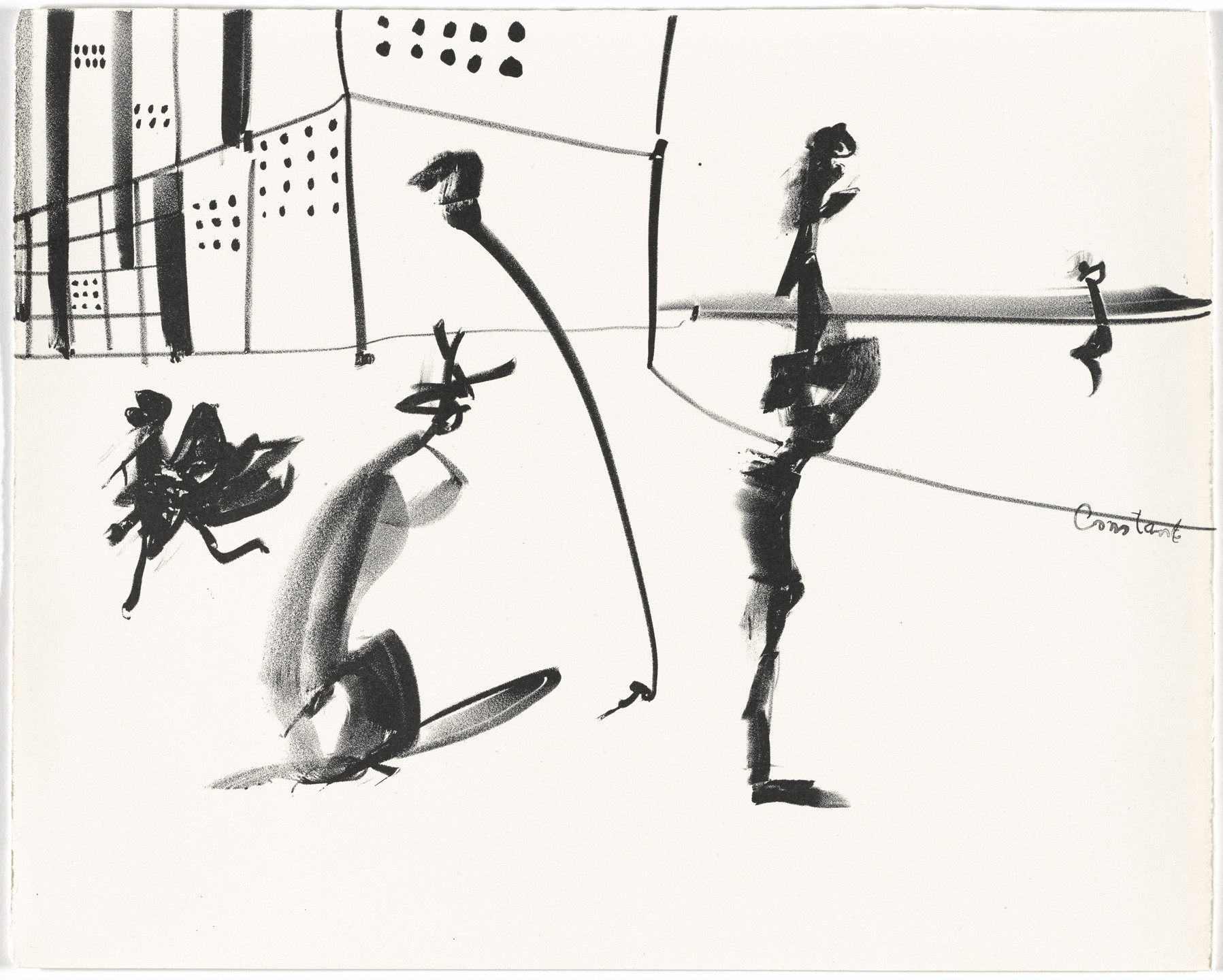 Constant (Constant Anton Nieuwenhuys). Untitled from Labyrismen. 1968